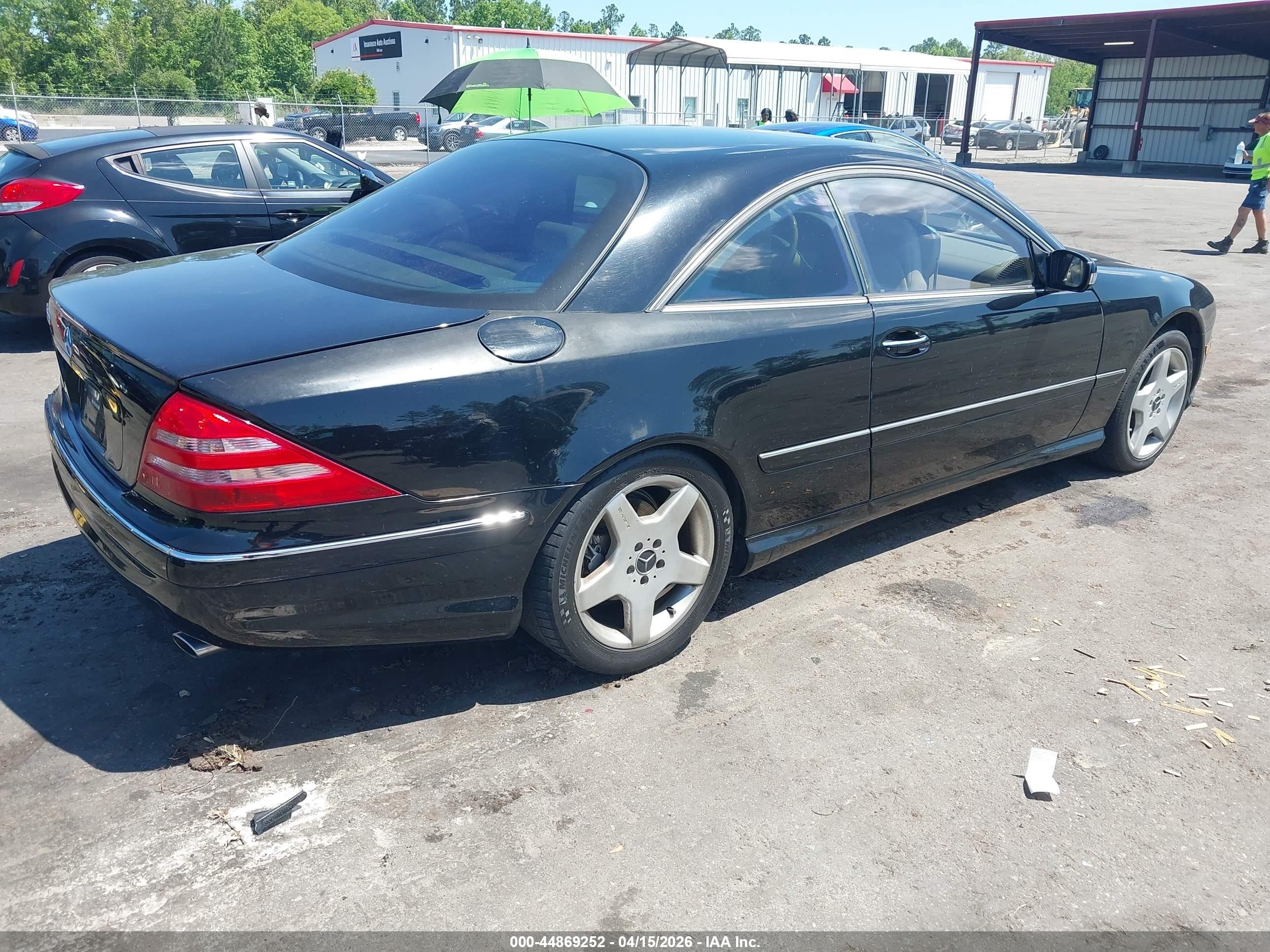 2002 Mercedes-benz Cl 500   Черный vin: WDBPJ75J22A030117