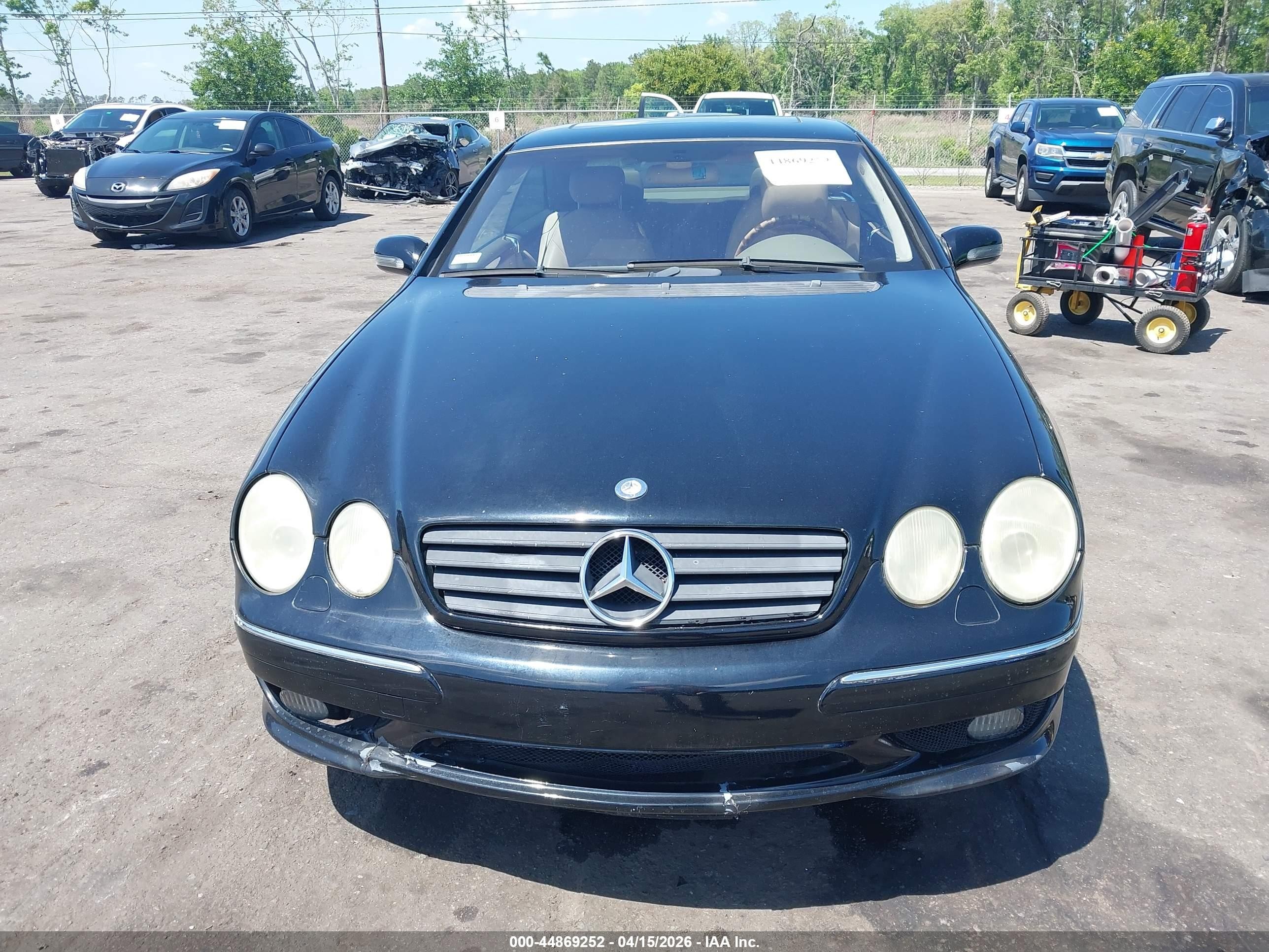 2002 Mercedes-benz Cl 500   Черный vin: WDBPJ75J22A030117