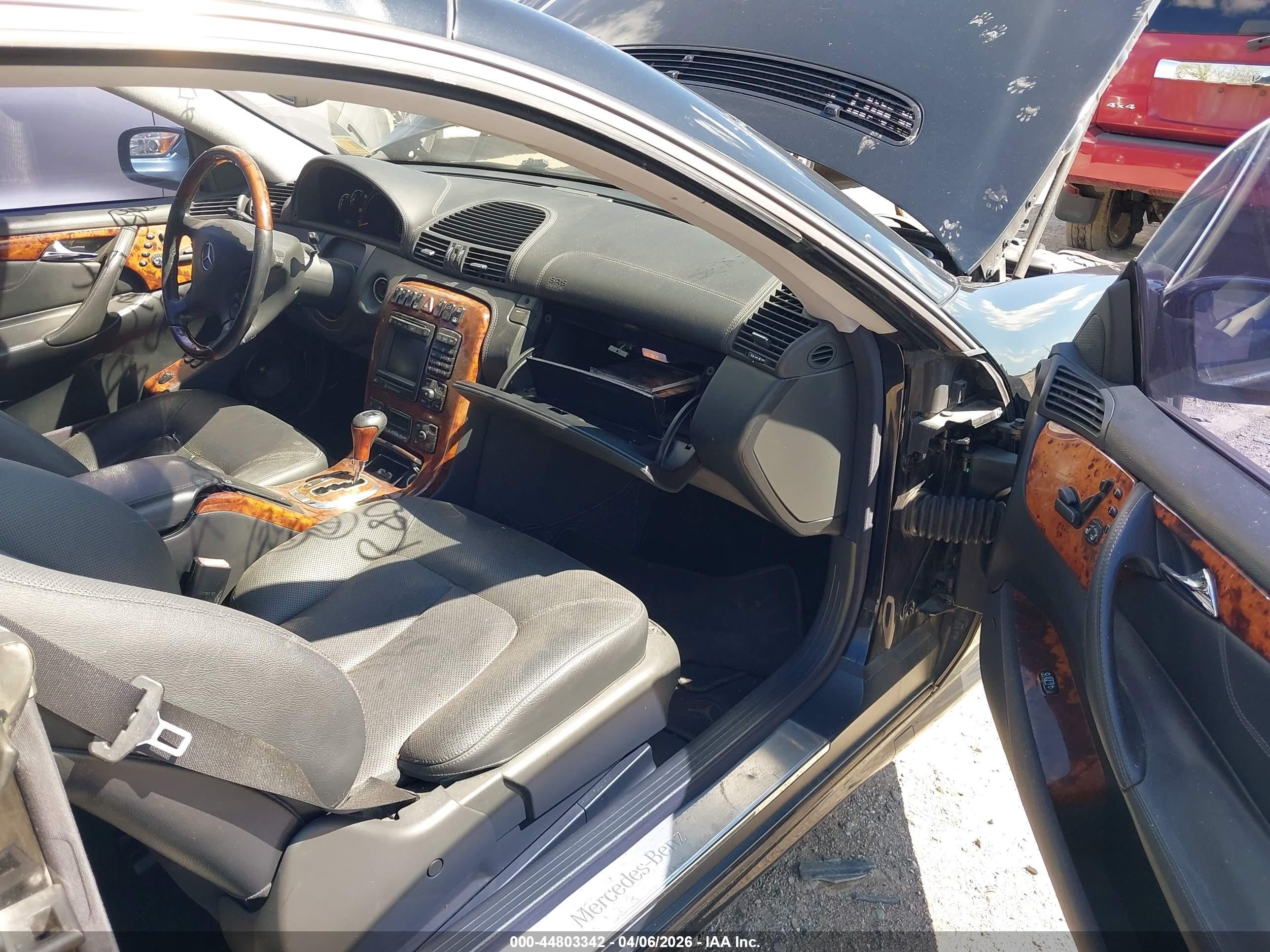 2002 Mercedes-benz Cl 500   Черный vin: WDBPJ75J22A030862