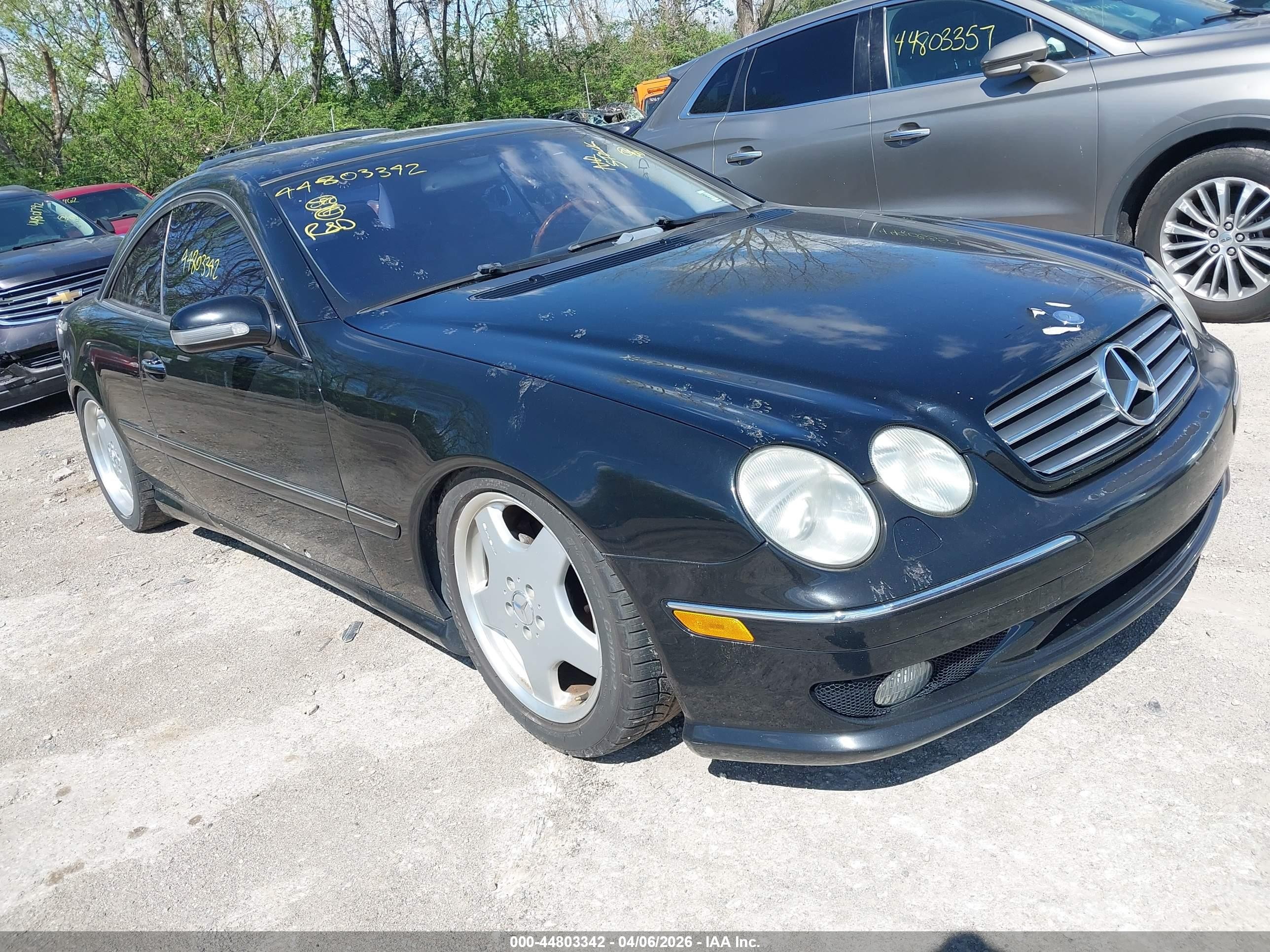 2002 Mercedes-benz Cl 500   Черный vin: WDBPJ75J22A030862
