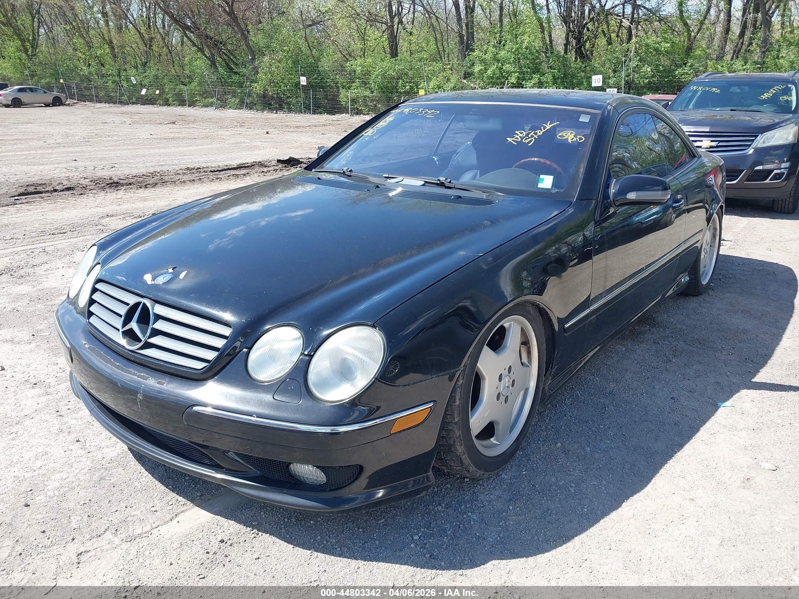 2002 Mercedes-benz Cl 500   Черный vin: WDBPJ75J22A030862