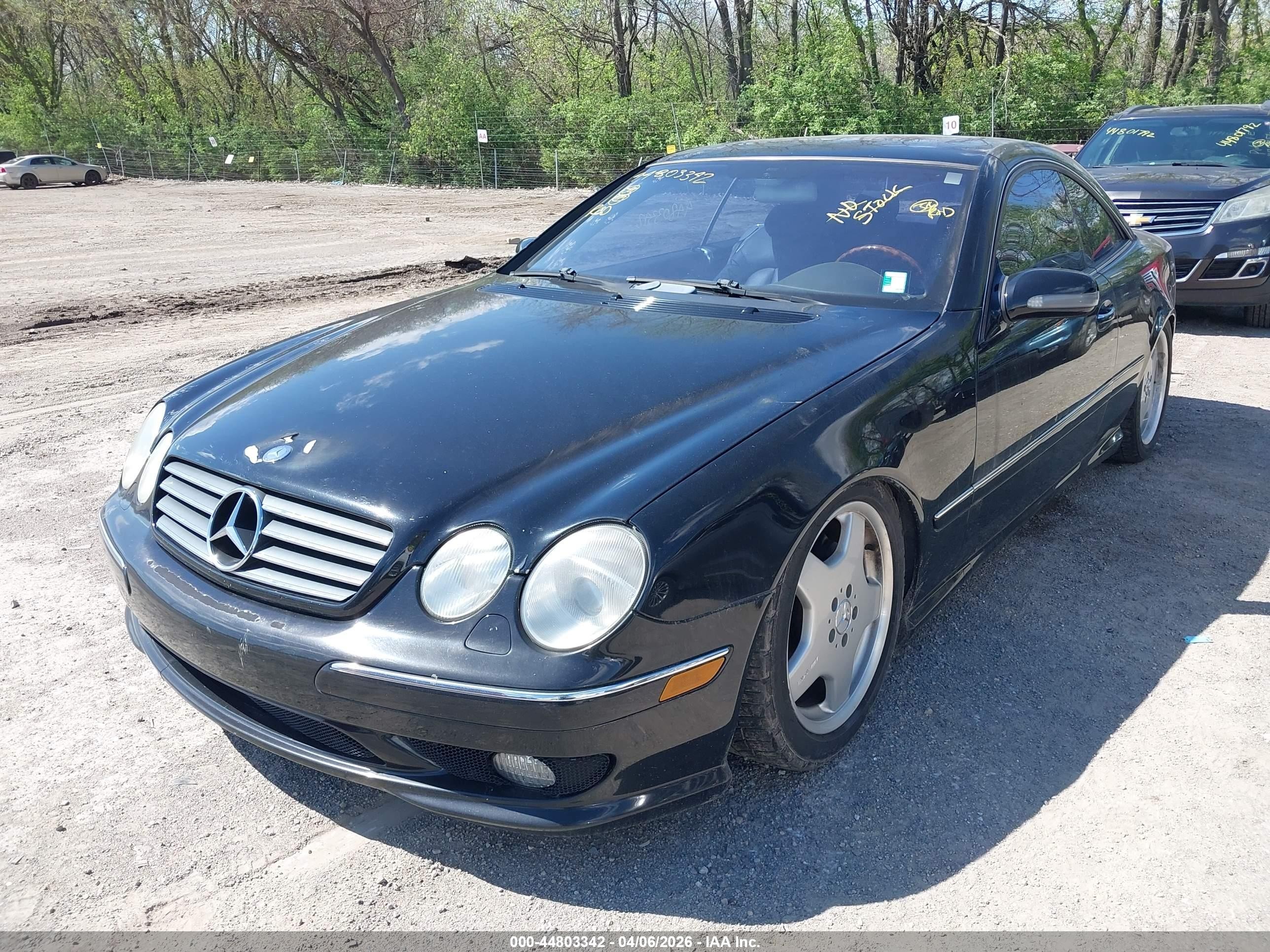 2002 Mercedes-benz Cl 500   Черный vin: WDBPJ75J22A030862