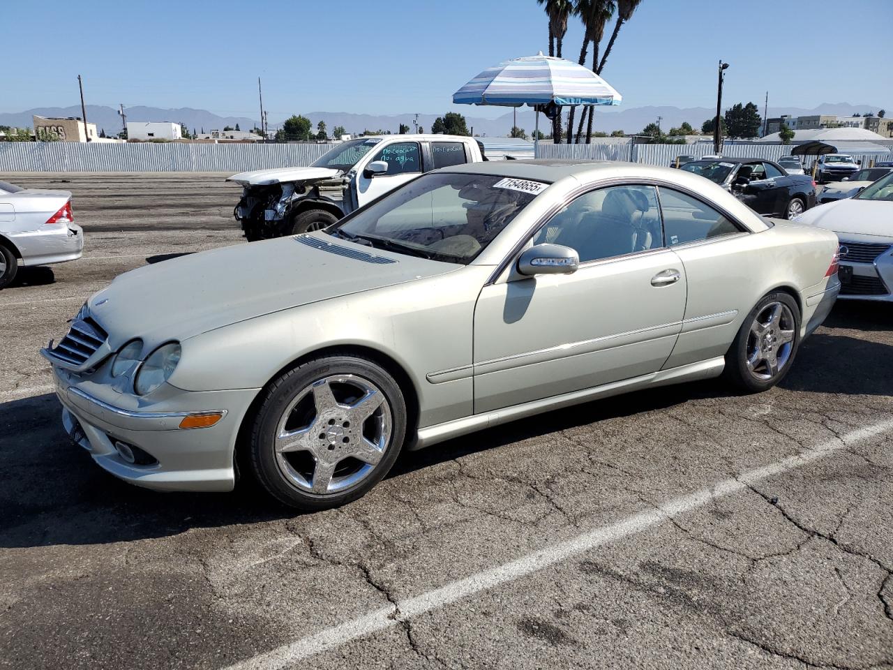 2004 Mercedes-benz Cl 500 Gold vin: WDBPJ75J24A040231