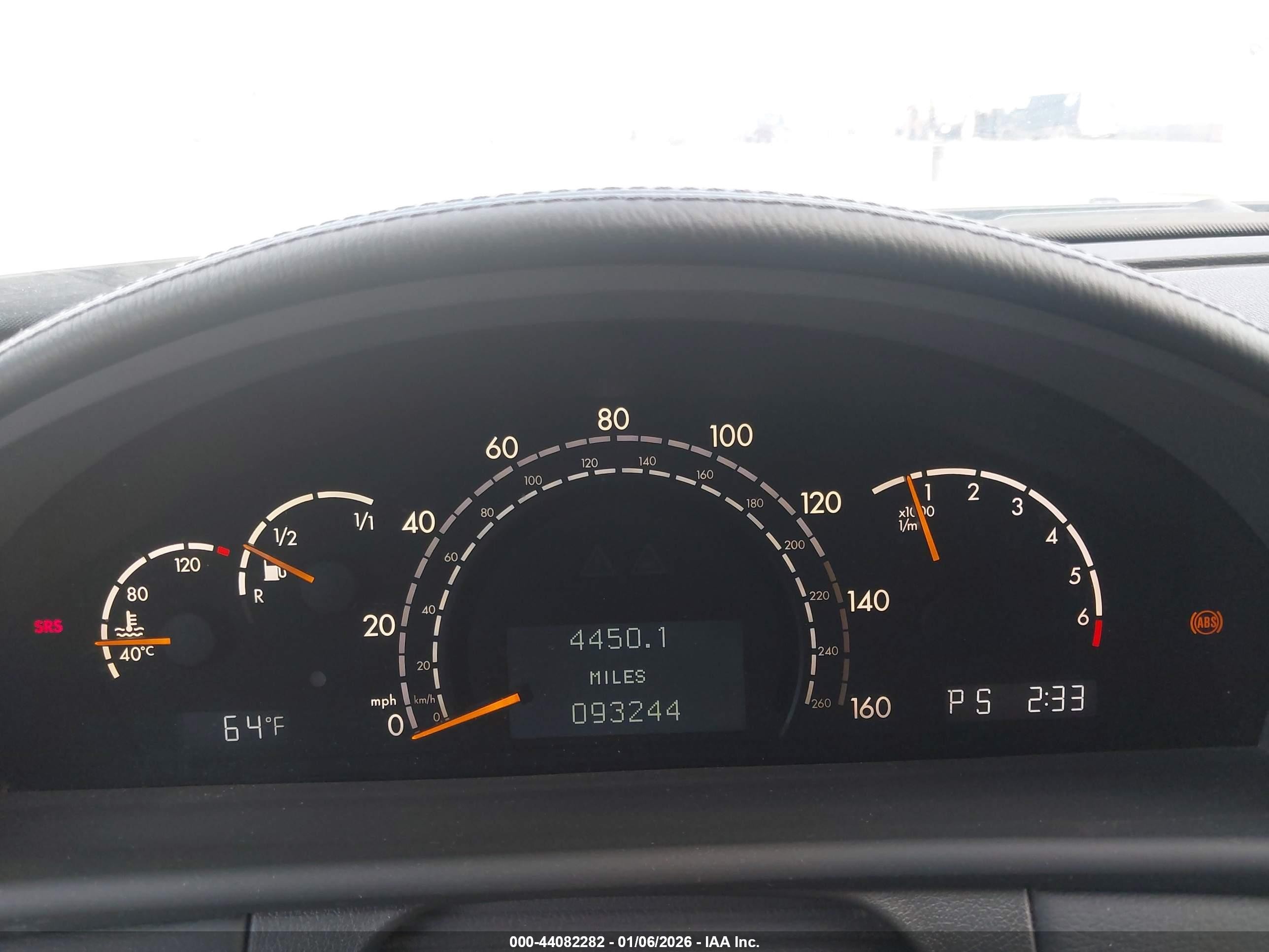 2005 Mercedes-benz Cl 500   Black vin: WDBPJ75J25A044135