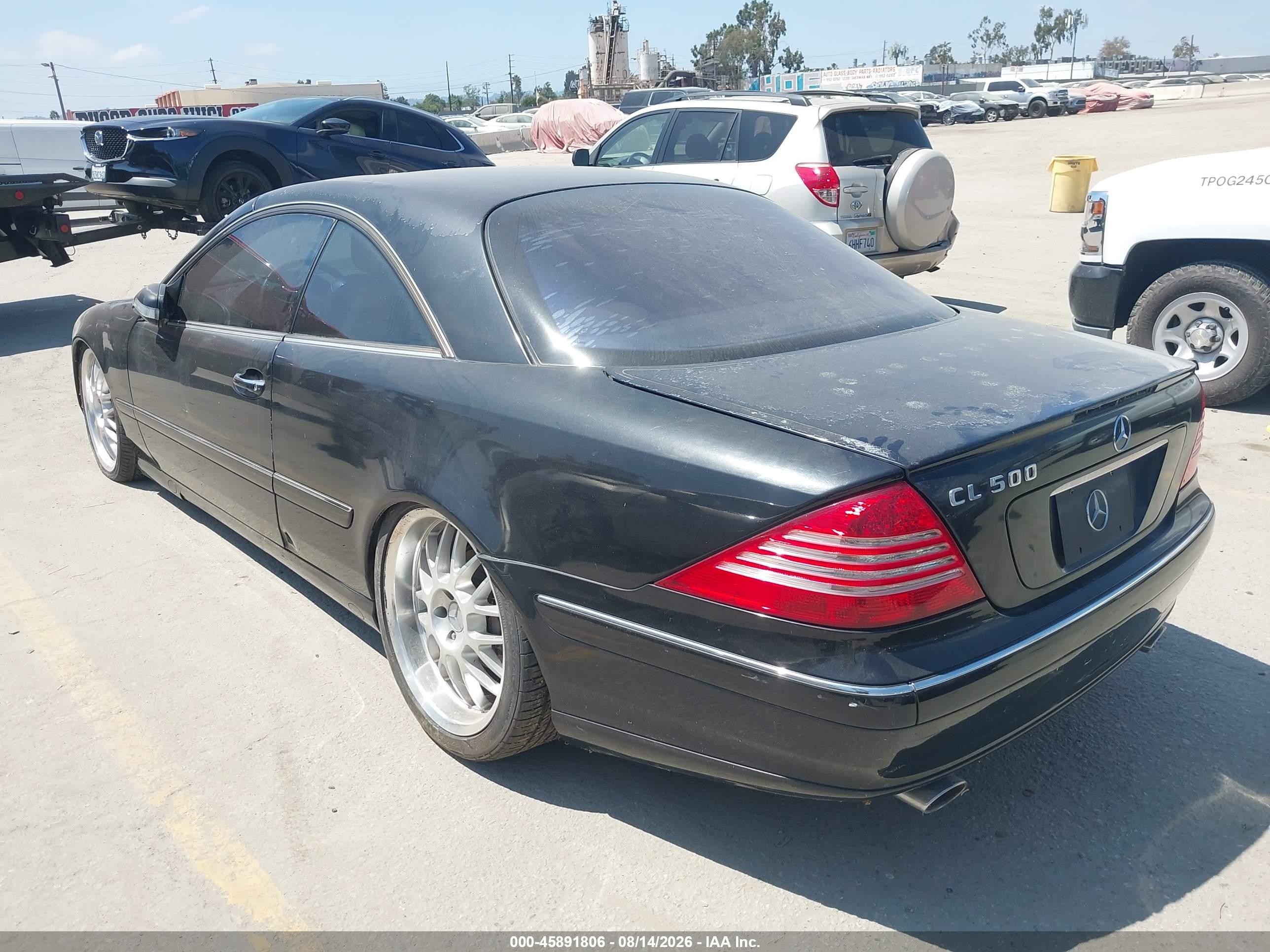 2000 Mercedes-benz Cl 500   Black vin: WDBPJ75J2YA001709