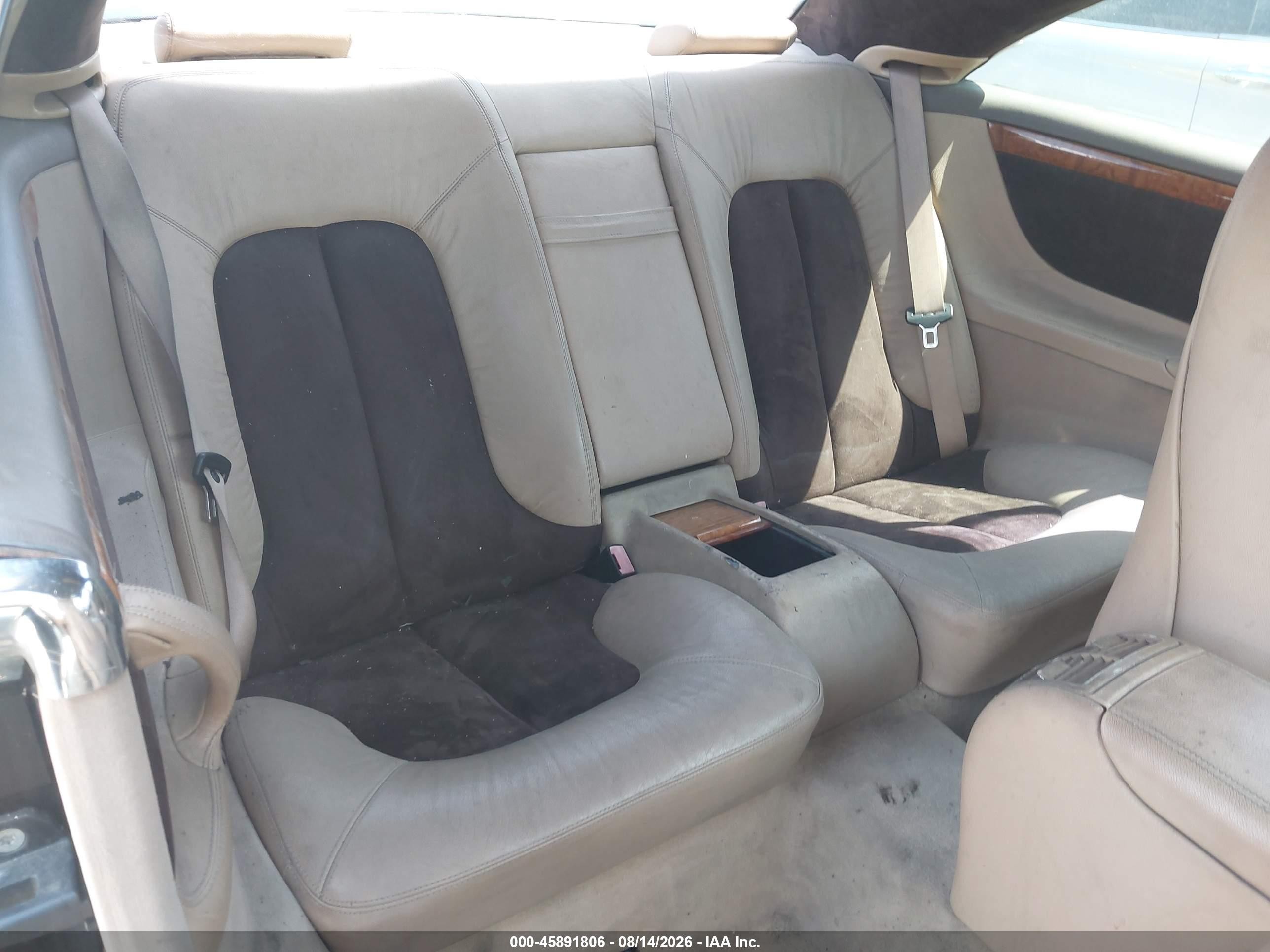 2000 Mercedes-benz Cl 500   Black vin: WDBPJ75J2YA001709