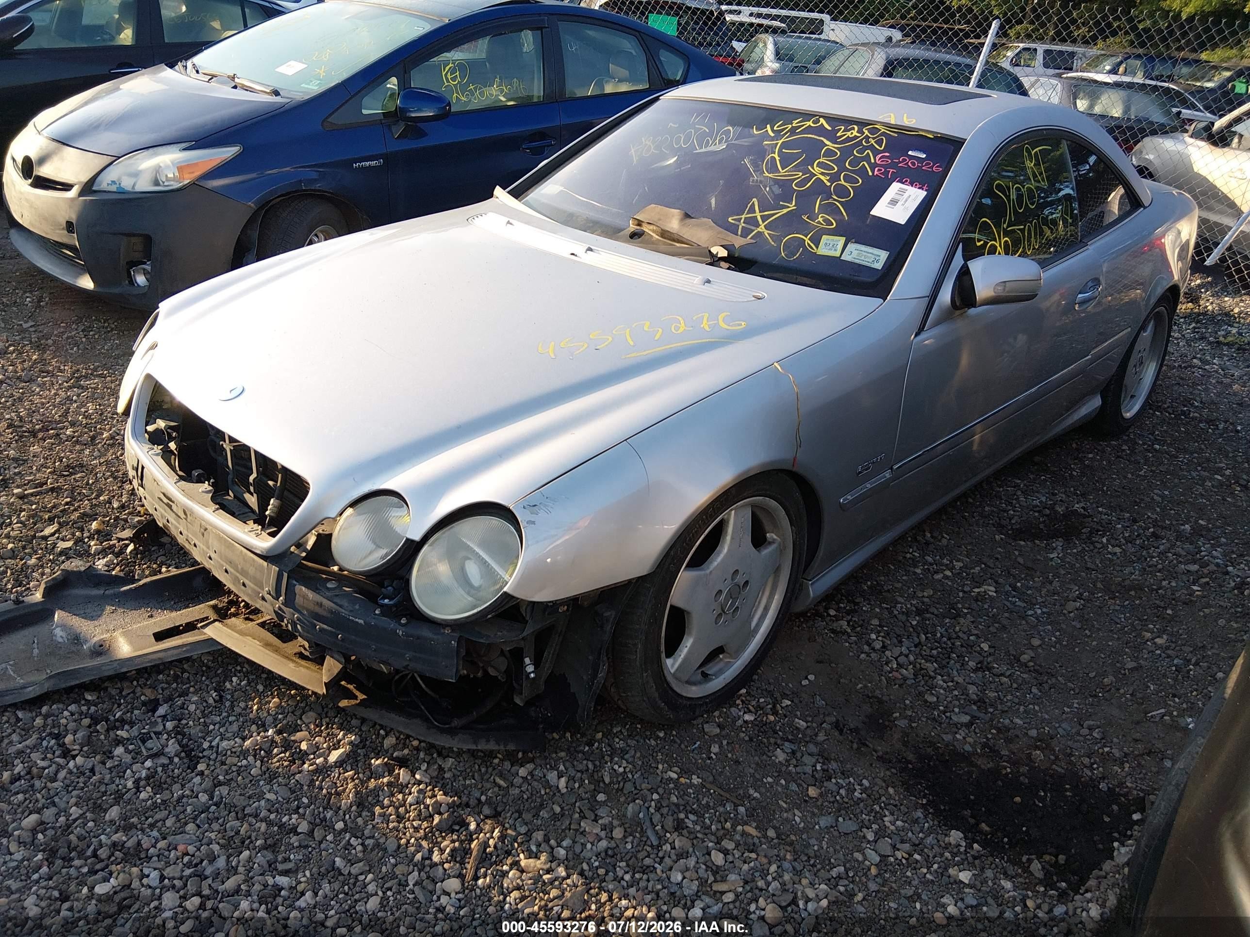 2002 Mercedes-benz Cl 500   Gray vin: WDBPJ75J32A027193