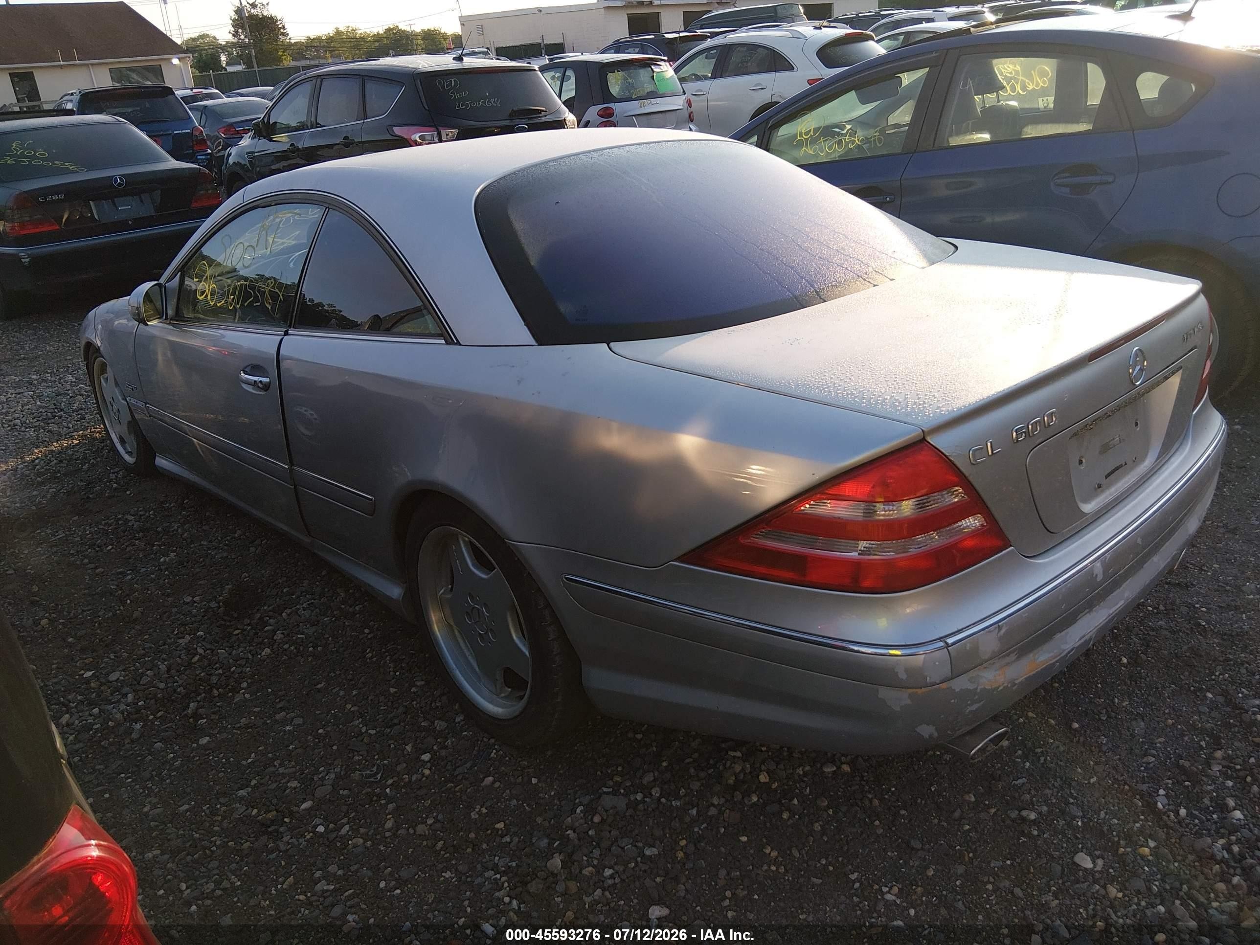 2002 Mercedes-benz Cl 500   Gray vin: WDBPJ75J32A027193