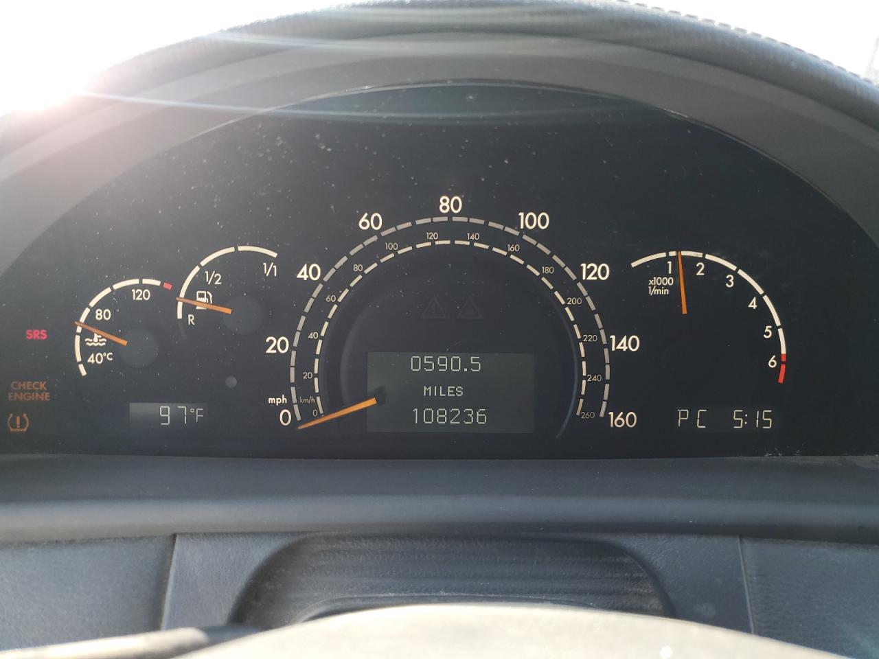 2003 Mercedes-benz Cl 500 Black vin: WDBPJ75J33A031424