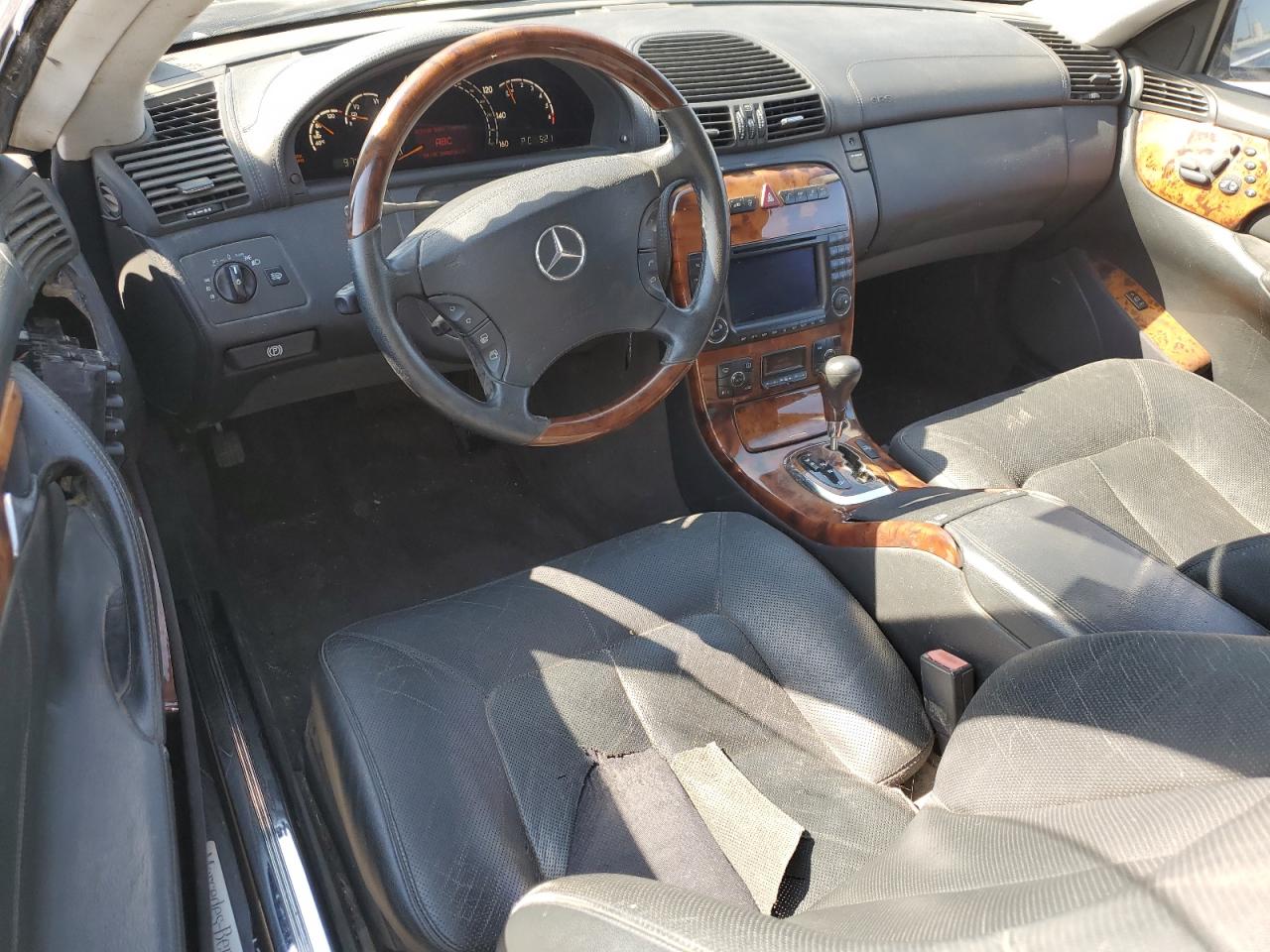 2003 Mercedes-benz Cl 500 Black vin: WDBPJ75J33A031424