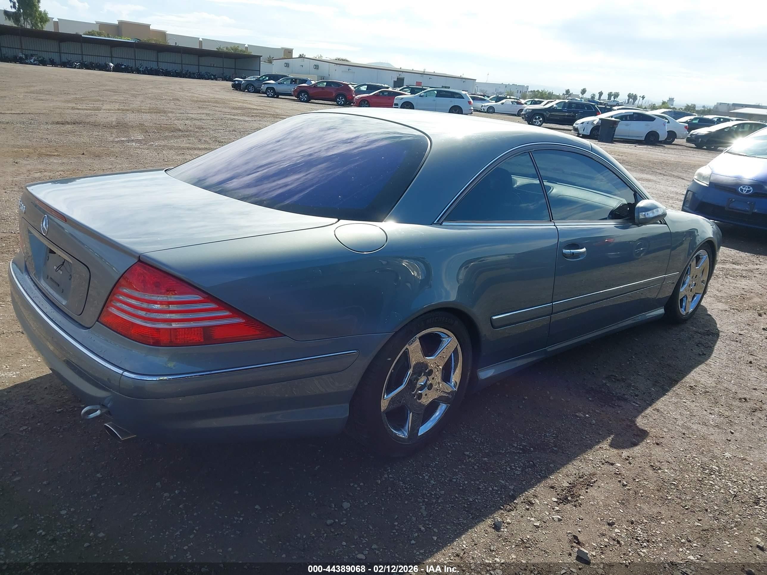 2004 Mercedes-benz Cl 500   Light Blue vin: WDBPJ75J34A040349