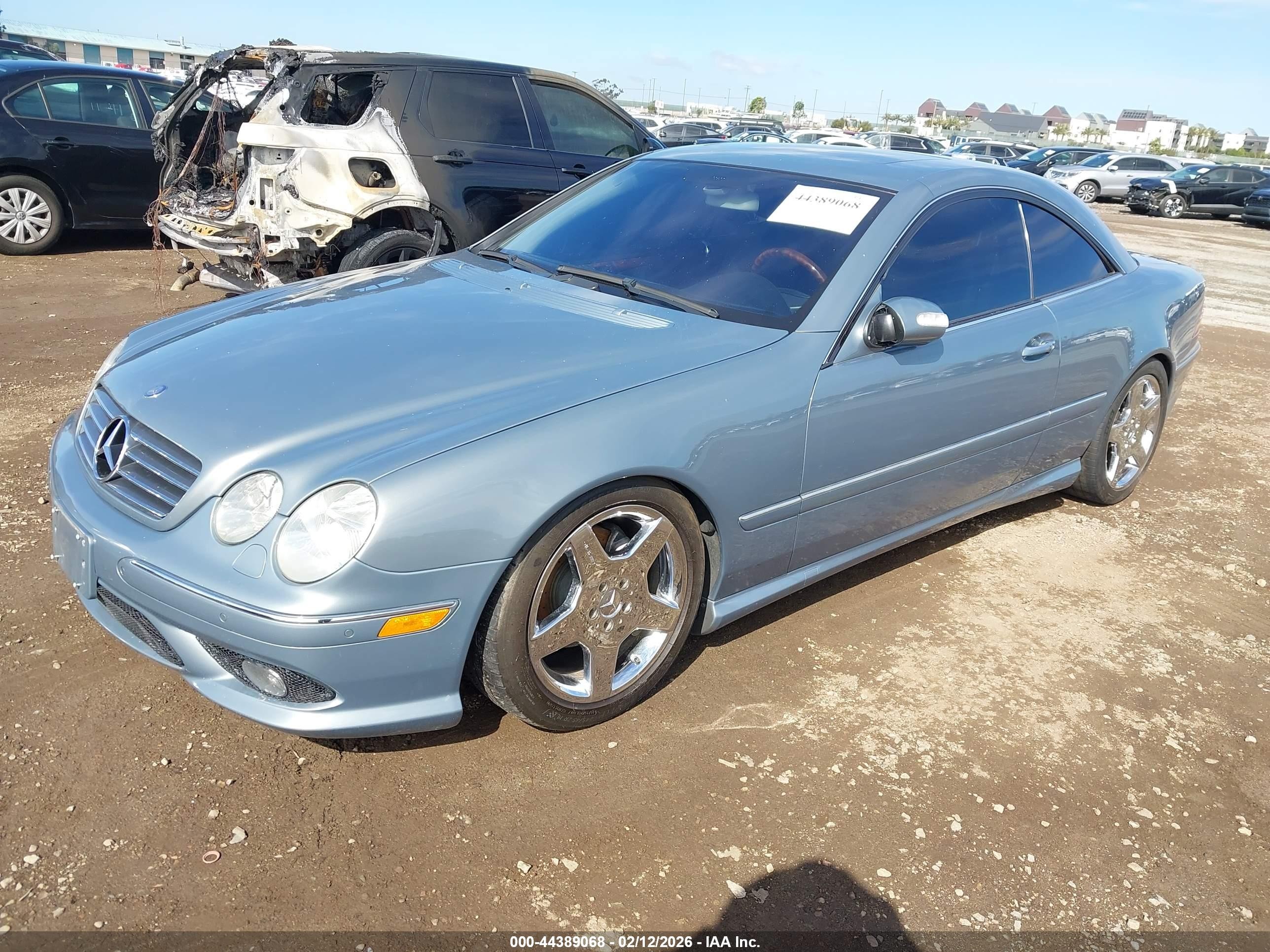 2004 Mercedes-benz Cl 500   Light Blue vin: WDBPJ75J34A040349