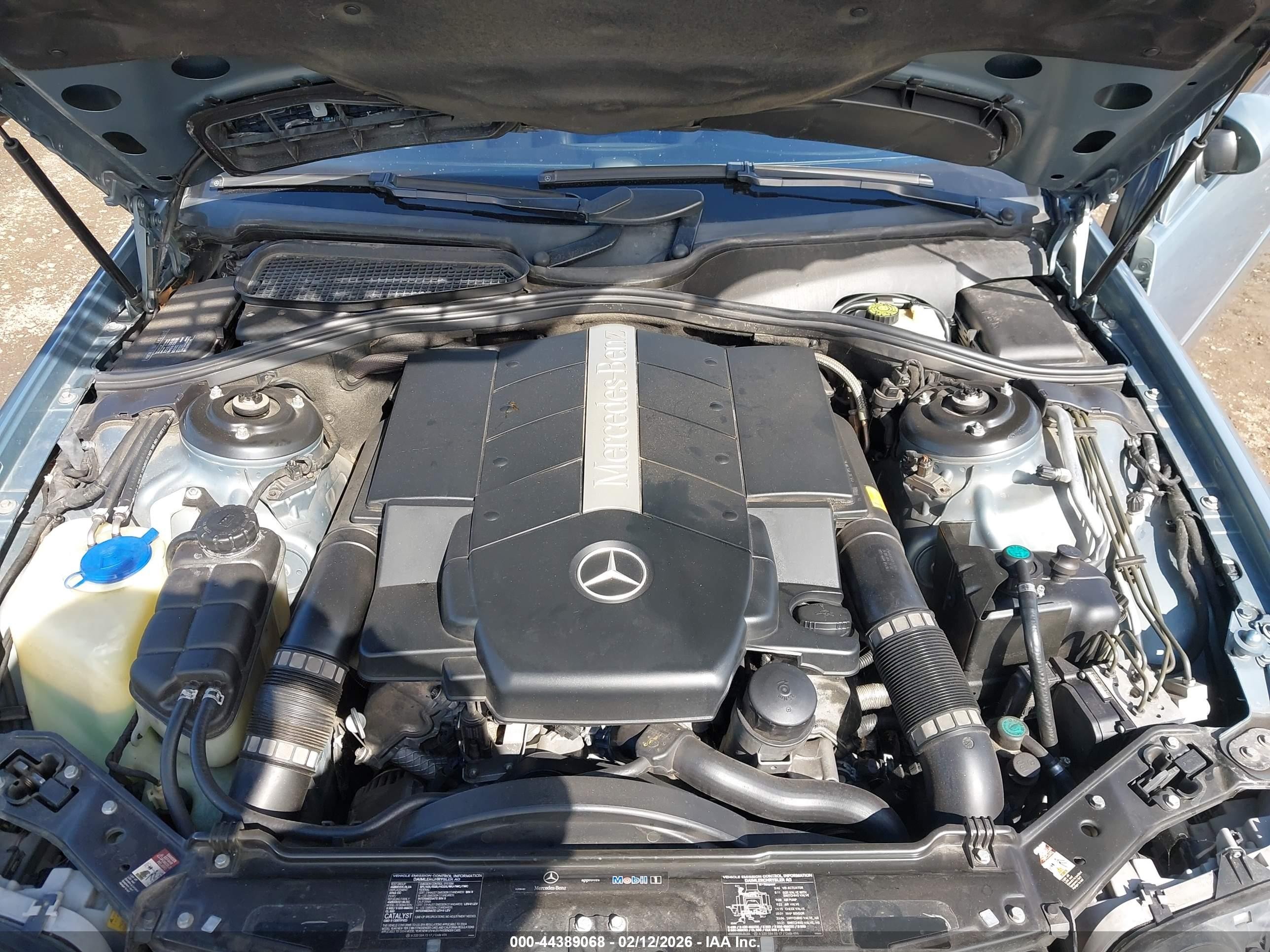 2004 Mercedes-benz Cl 500   Light Blue vin: WDBPJ75J34A040349