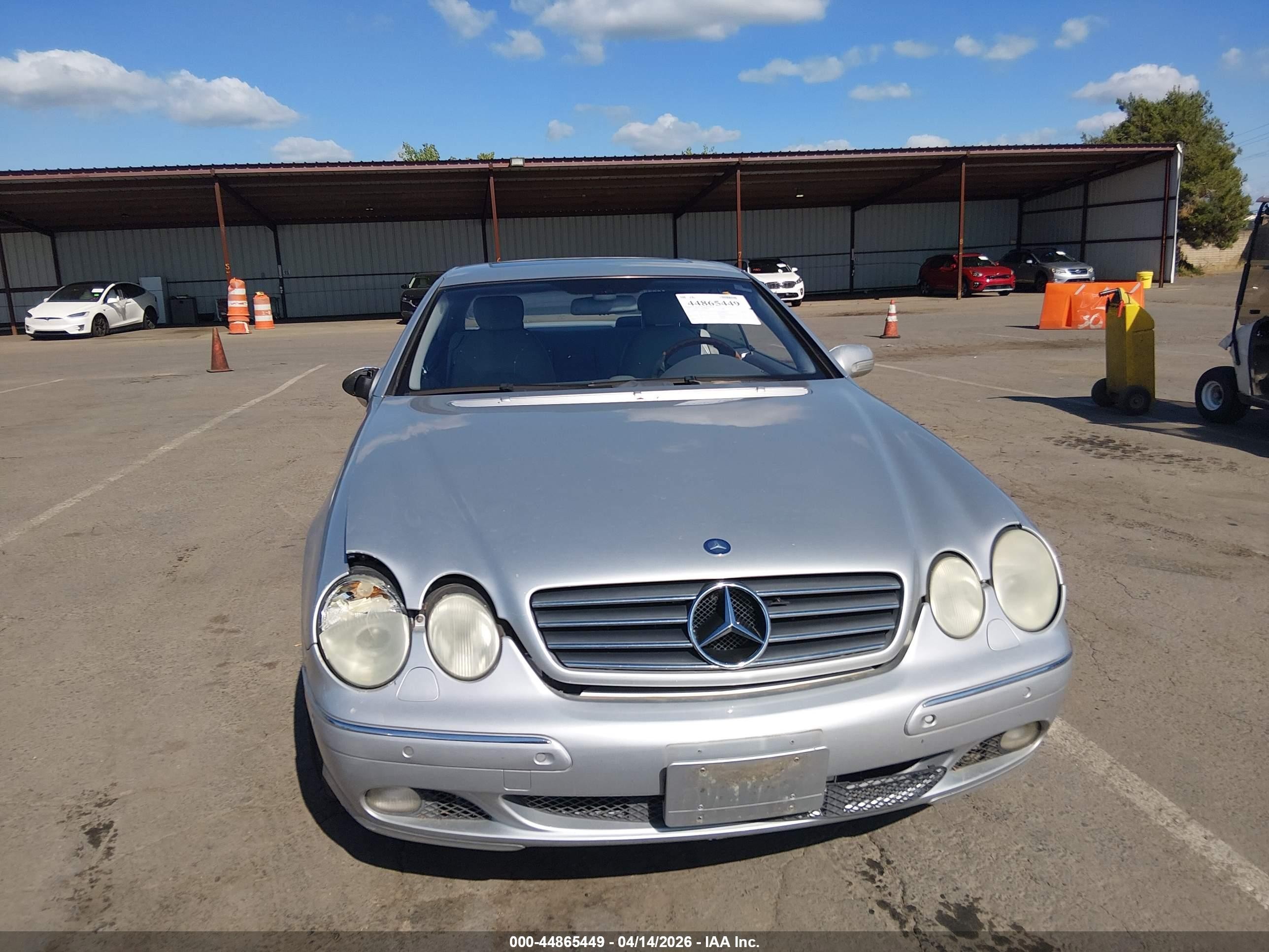 2002 Mercedes-benz Cl 500   Silver vin: WDBPJ75J42A028689