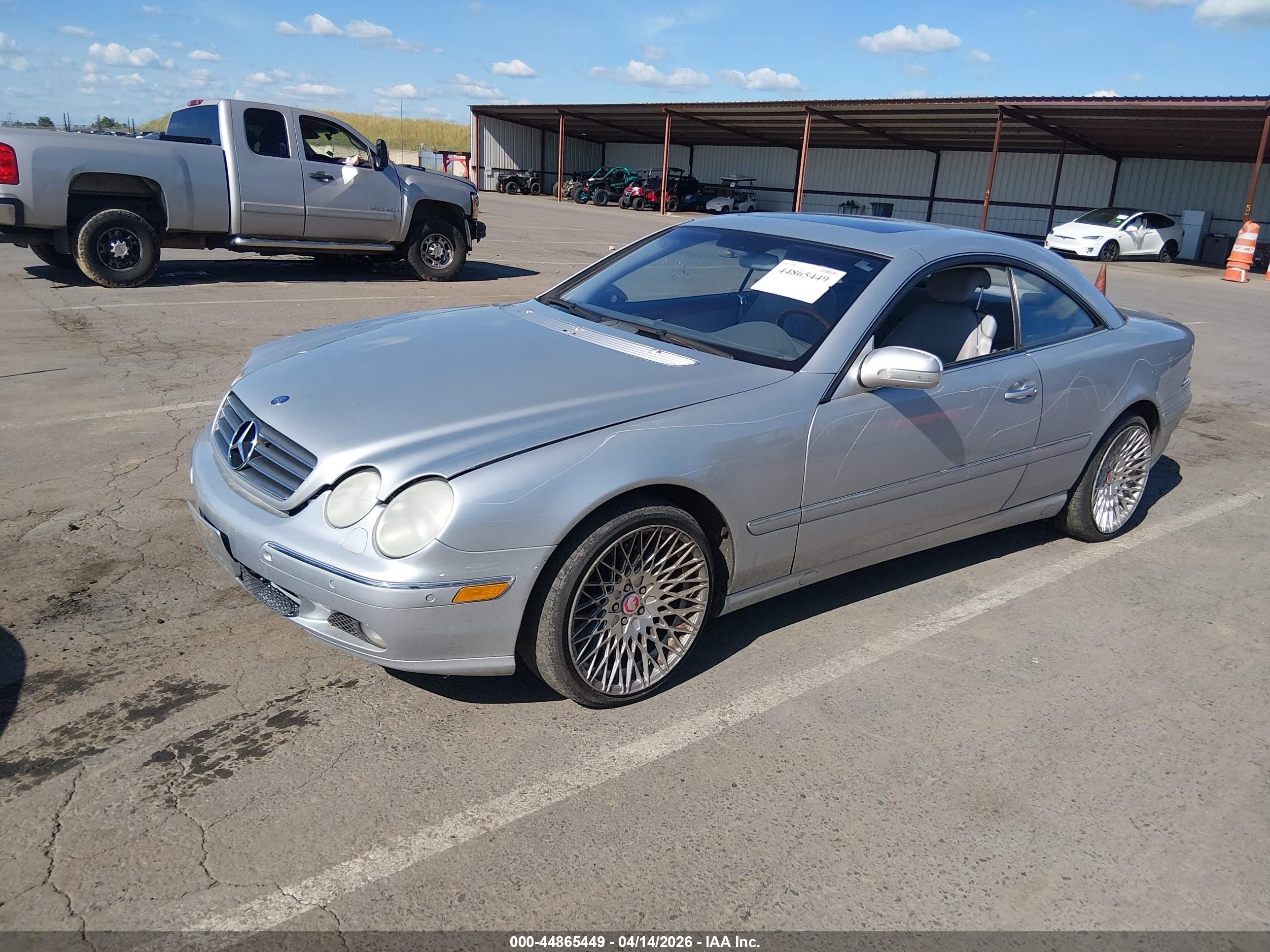 2002 Mercedes-benz Cl 500   Silver vin: WDBPJ75J42A028689