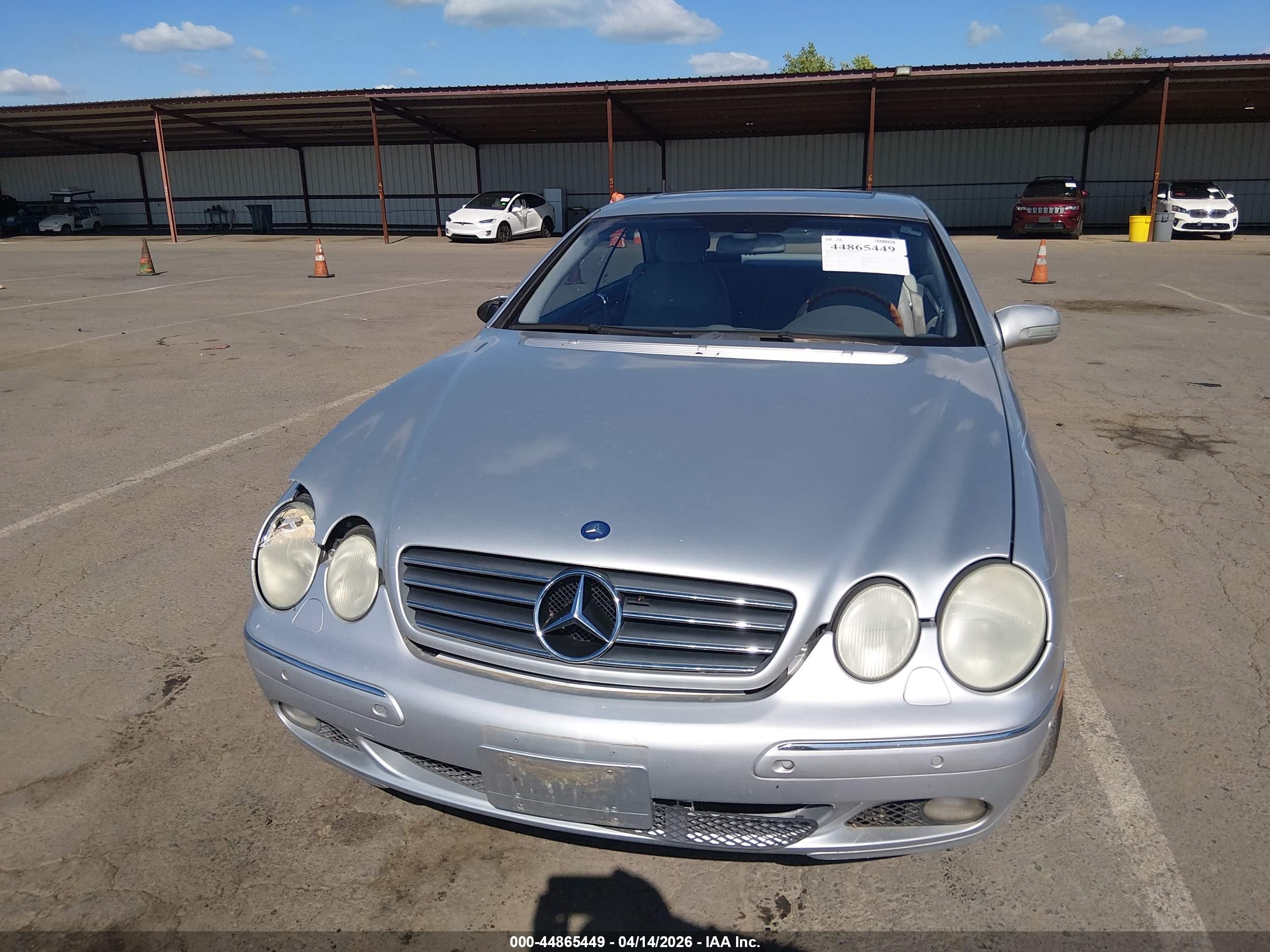 2002 Mercedes-benz Cl 500   Silver vin: WDBPJ75J42A028689