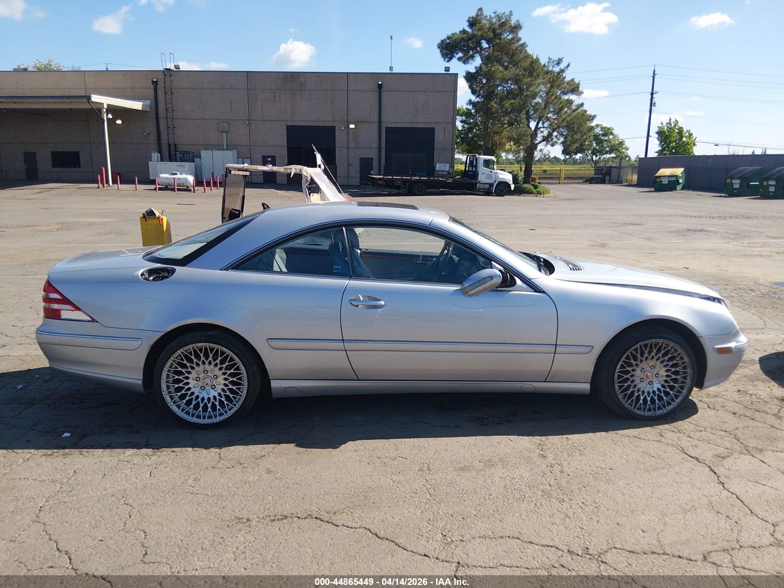 2002 Mercedes-benz Cl 500   Silver vin: WDBPJ75J42A028689