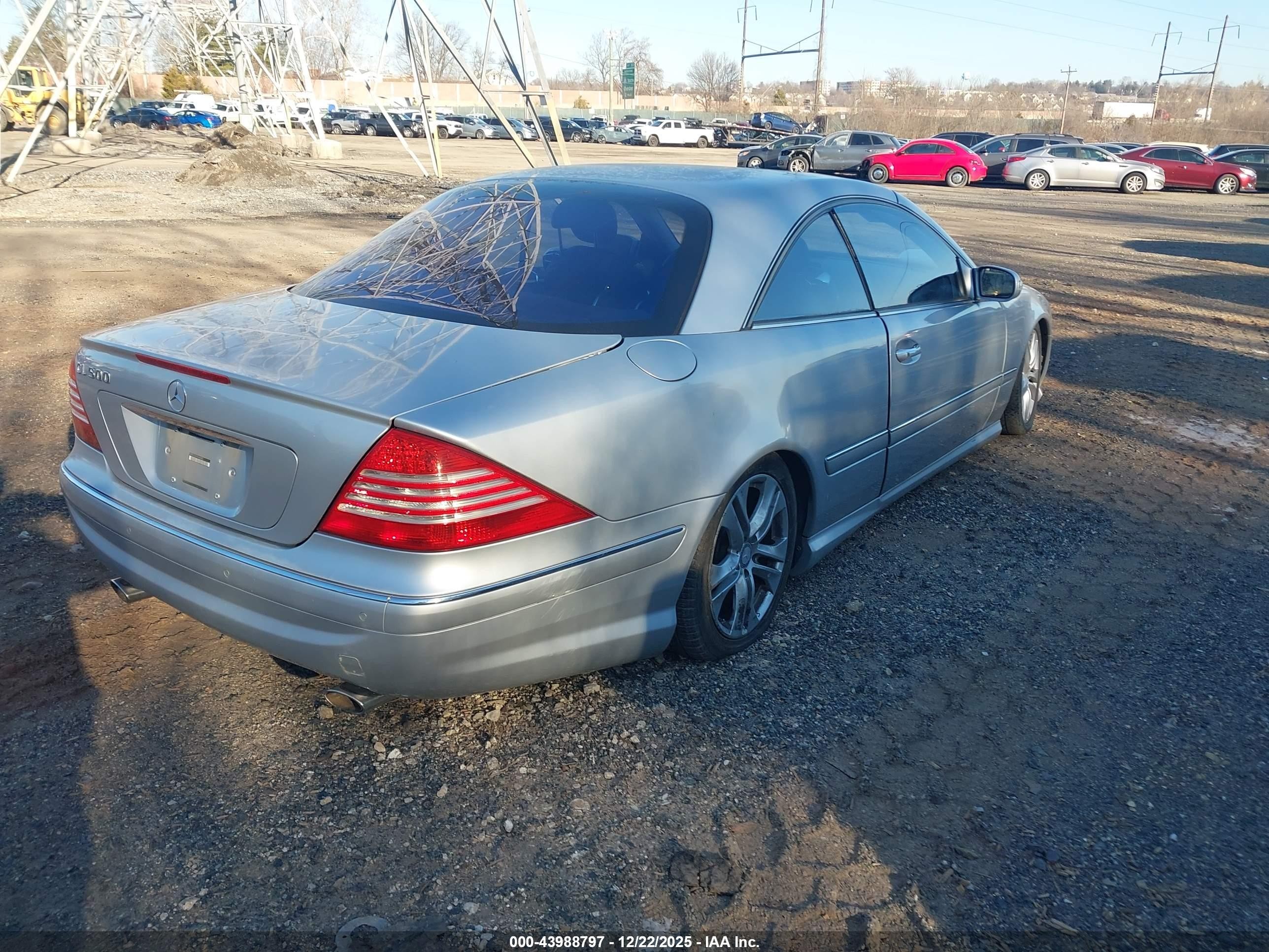 2005 Mercedes-benz Cl 500   Silver vin: WDBPJ75J45A046243