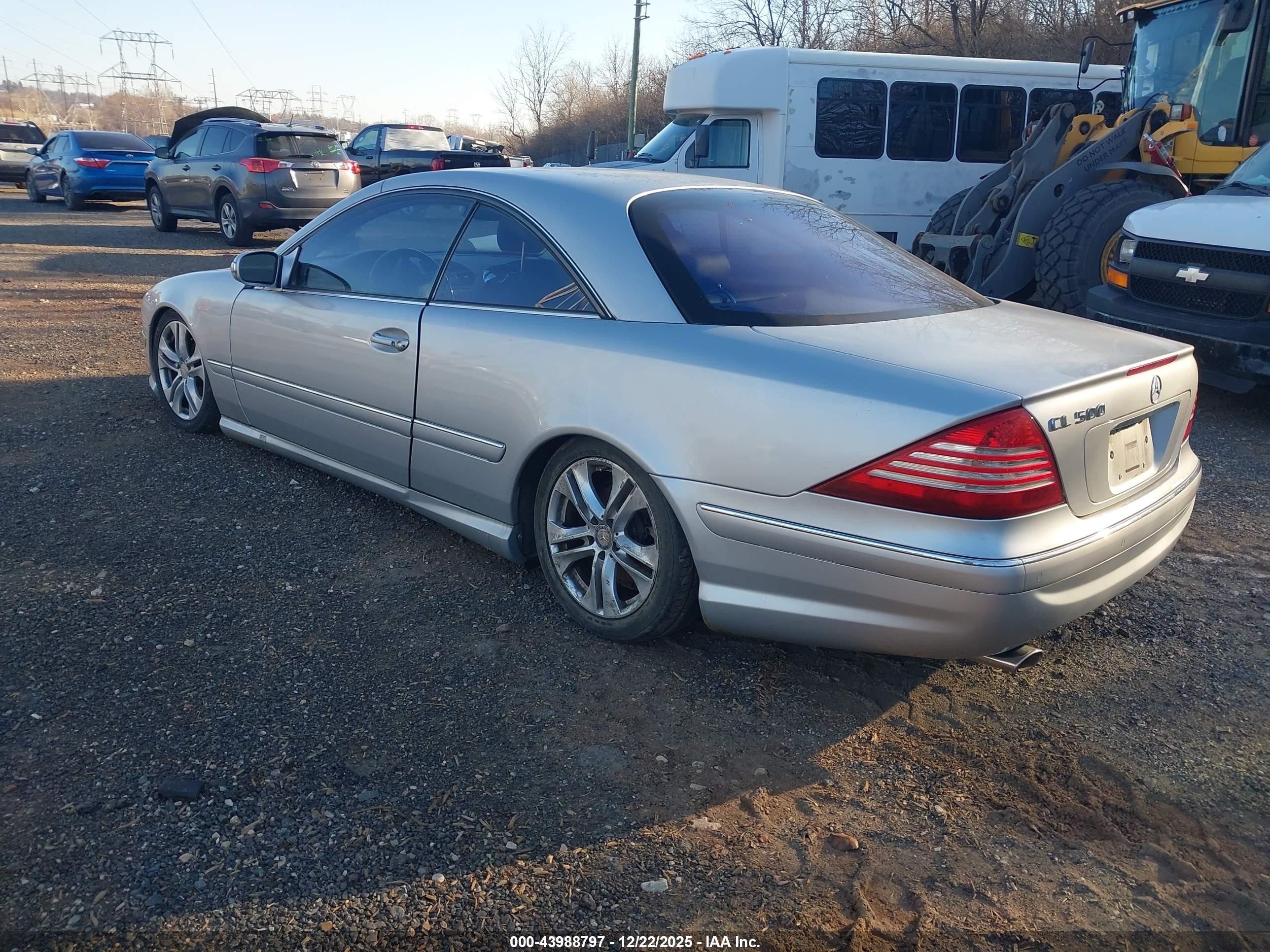 2005 Mercedes-benz Cl 500   Silver vin: WDBPJ75J45A046243