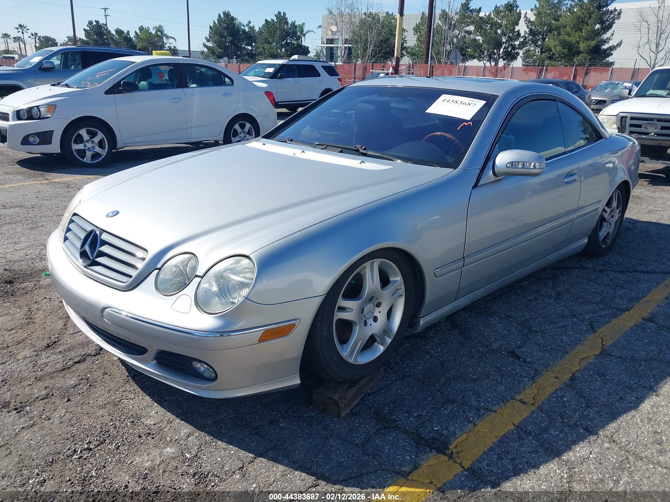 2004 Mercedes-benz Cl 500   Silver vin: WDBPJ75J54A039476