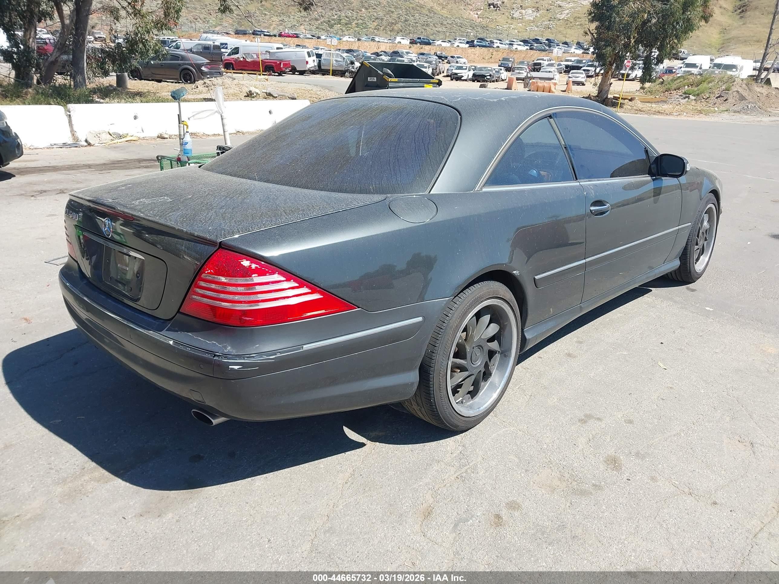 2004 Mercedes-benz Cl 500   Gray vin: WDBPJ75J54A043527