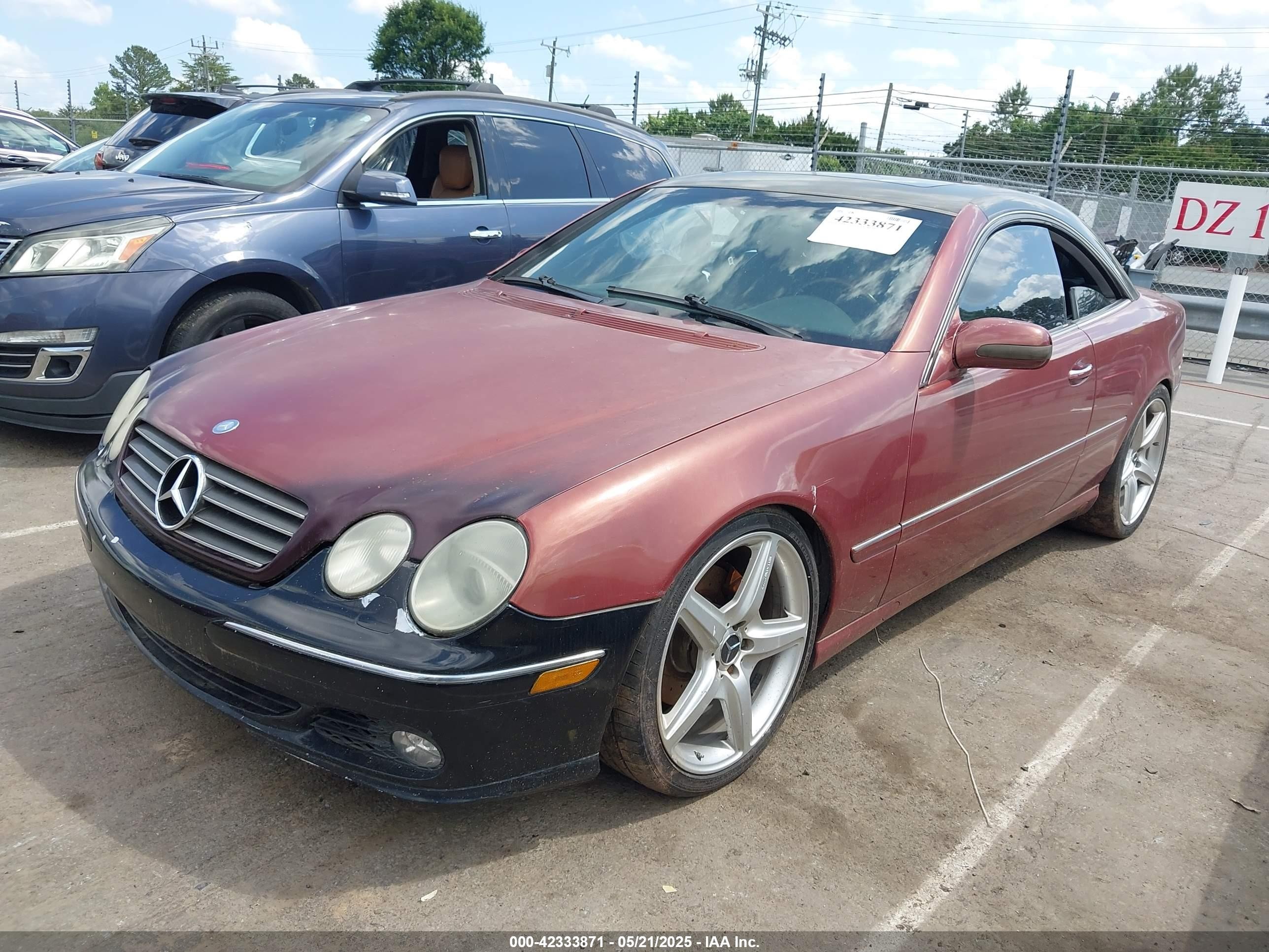 2000 Mercedes-benz Cl 500   Champagne vin: WDBPJ75J5YA003339