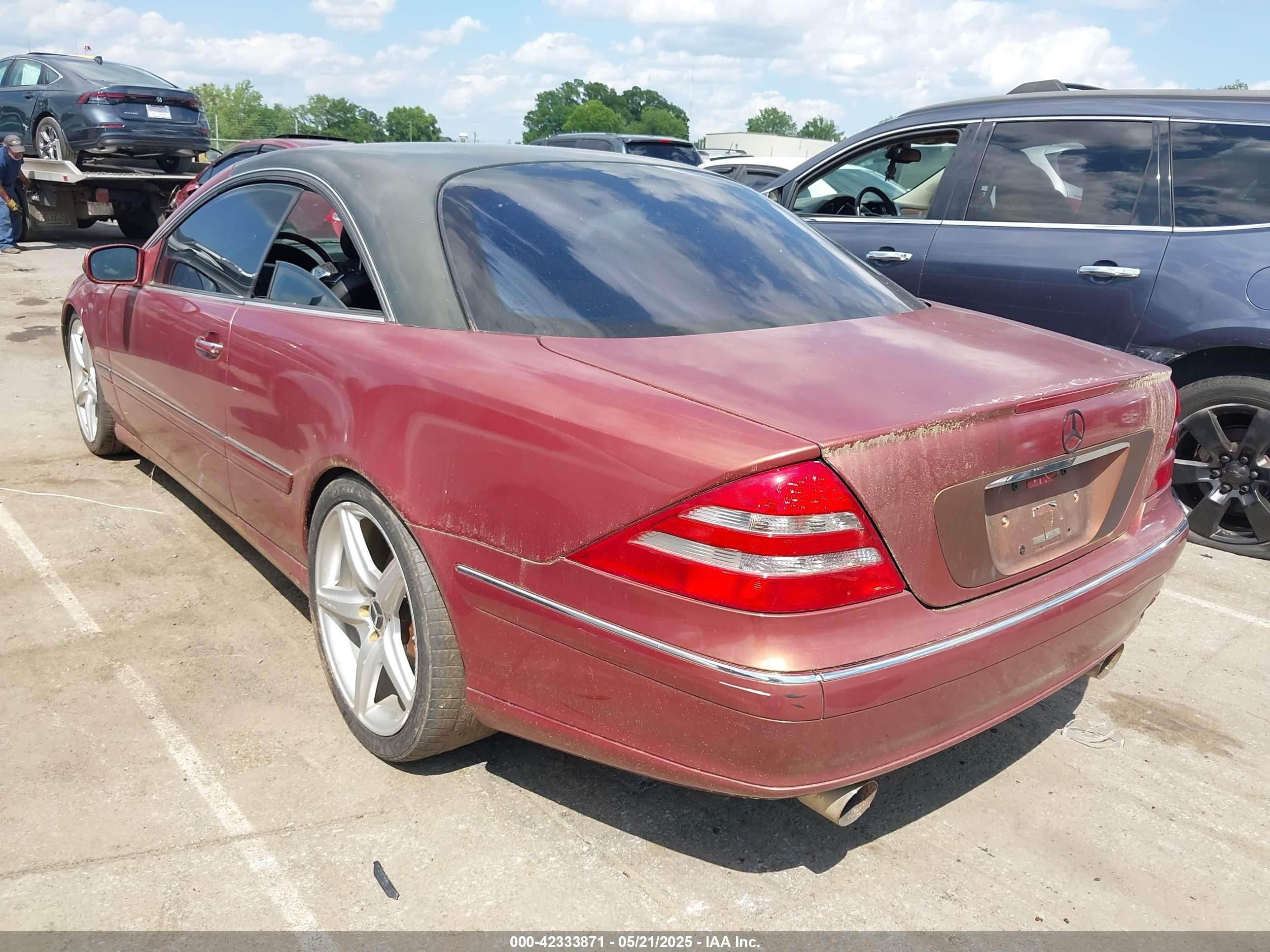2000 Mercedes-benz Cl 500   Champagne vin: WDBPJ75J5YA003339