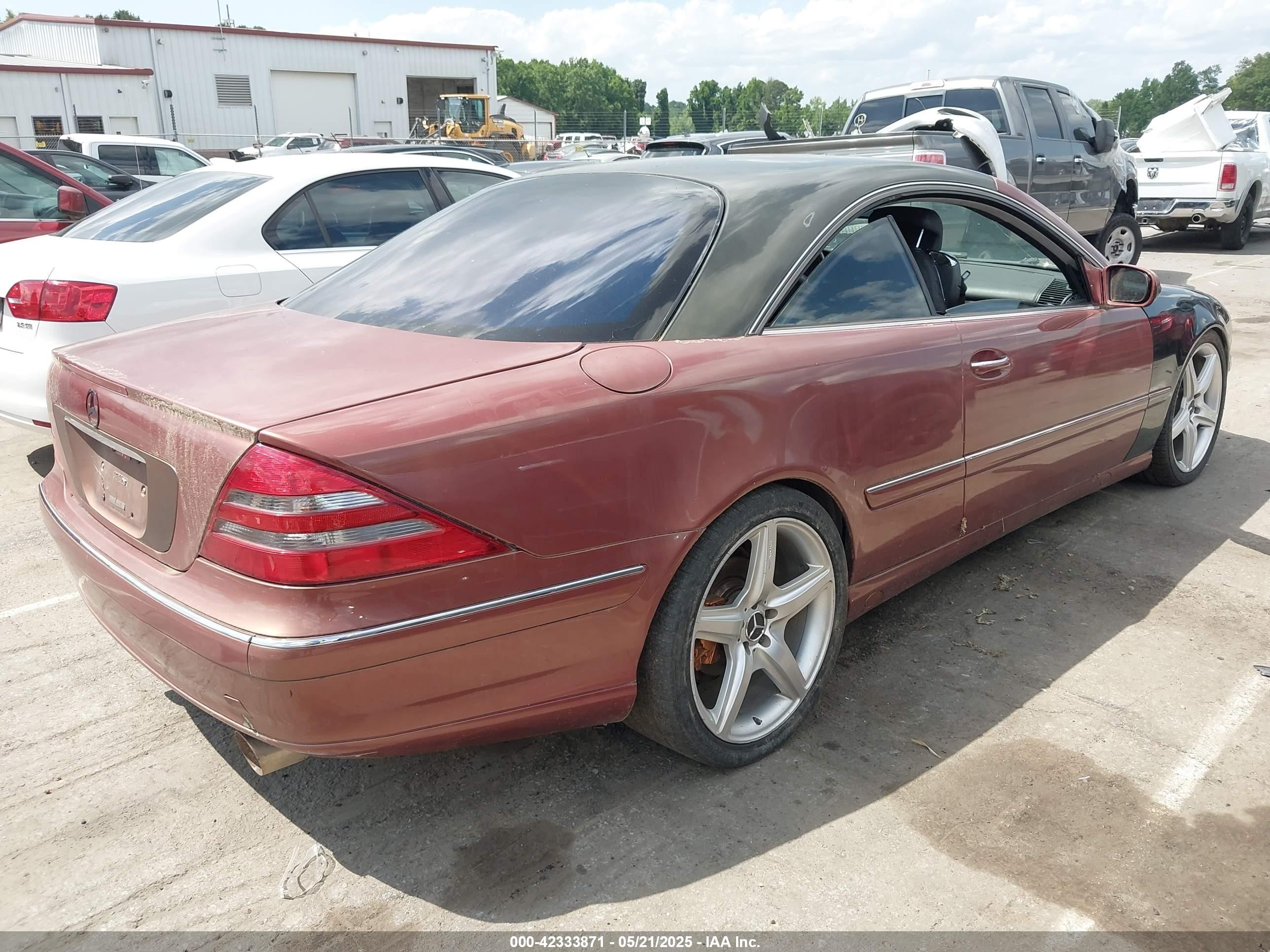 2000 Mercedes-benz Cl 500   Champagne vin: WDBPJ75J5YA003339