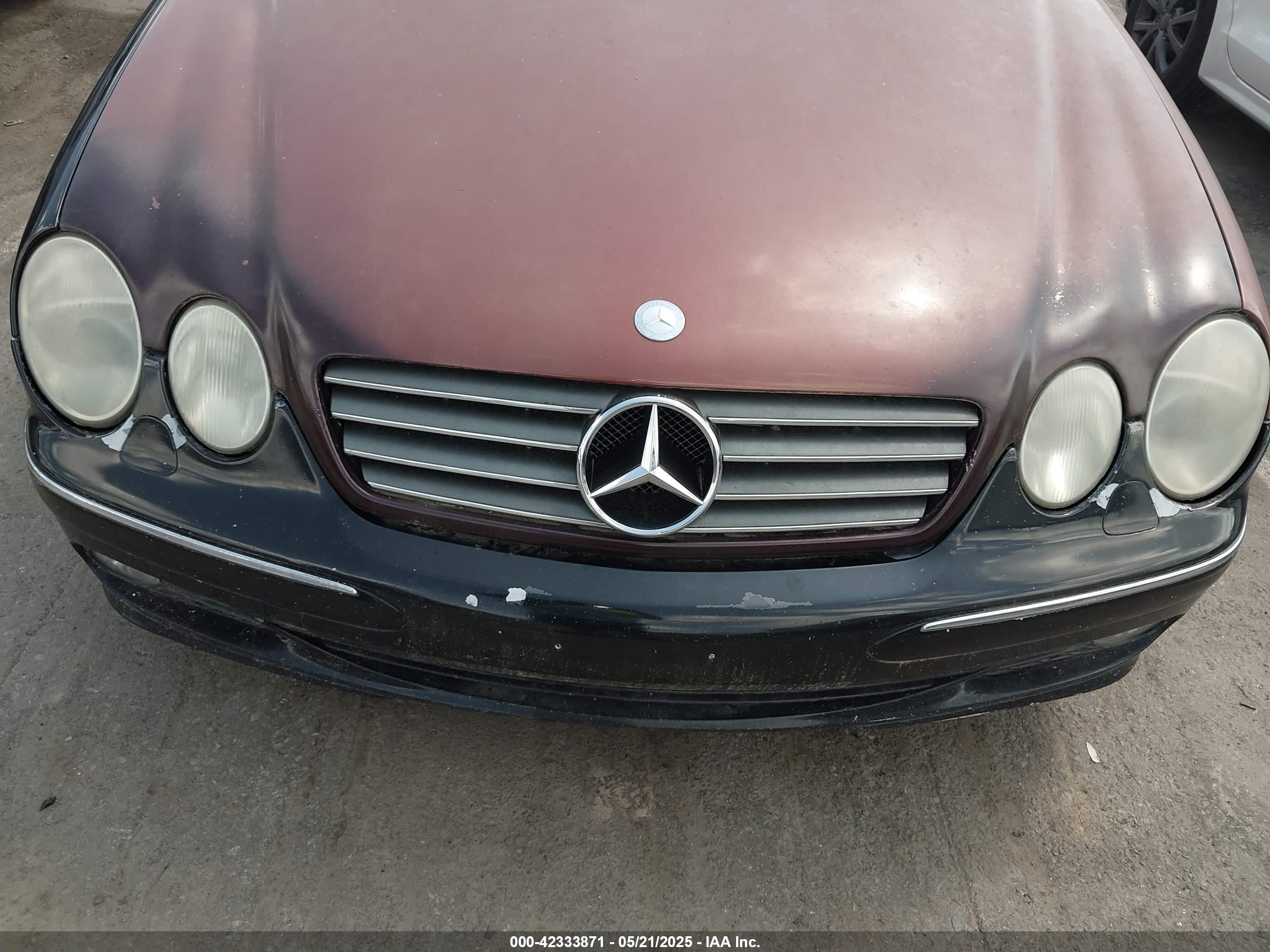 2000 Mercedes-benz Cl 500   Champagne vin: WDBPJ75J5YA003339