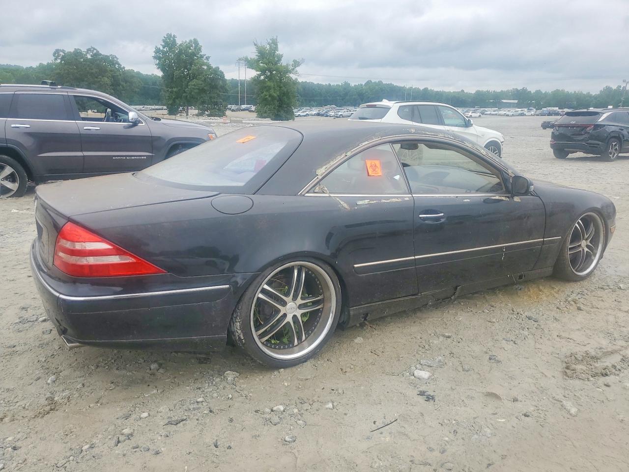 2002 Mercedes-benz Cl 500 Black vin: WDBPJ75J62A019735