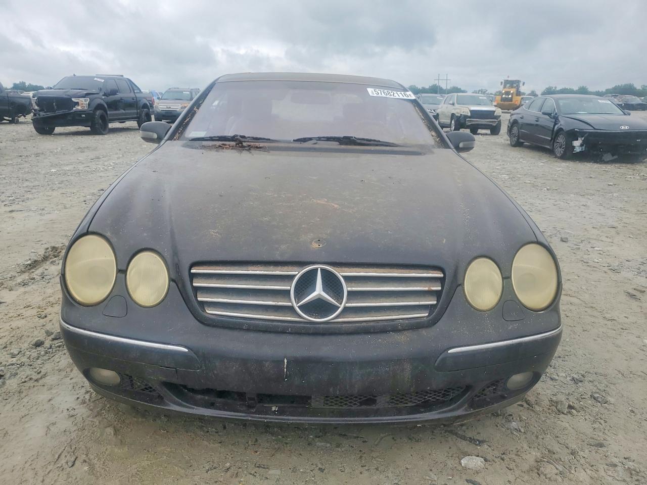 2002 Mercedes-benz Cl 500 Black vin: WDBPJ75J62A019735