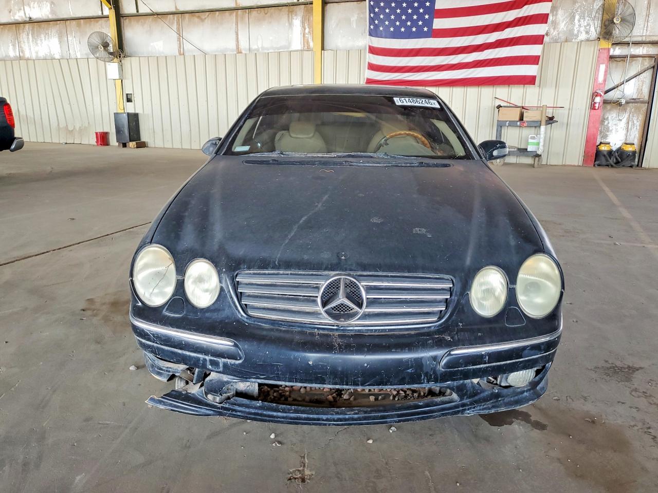 2002 Mercedes-benz Cl 500 Black vin: WDBPJ75J62A022747