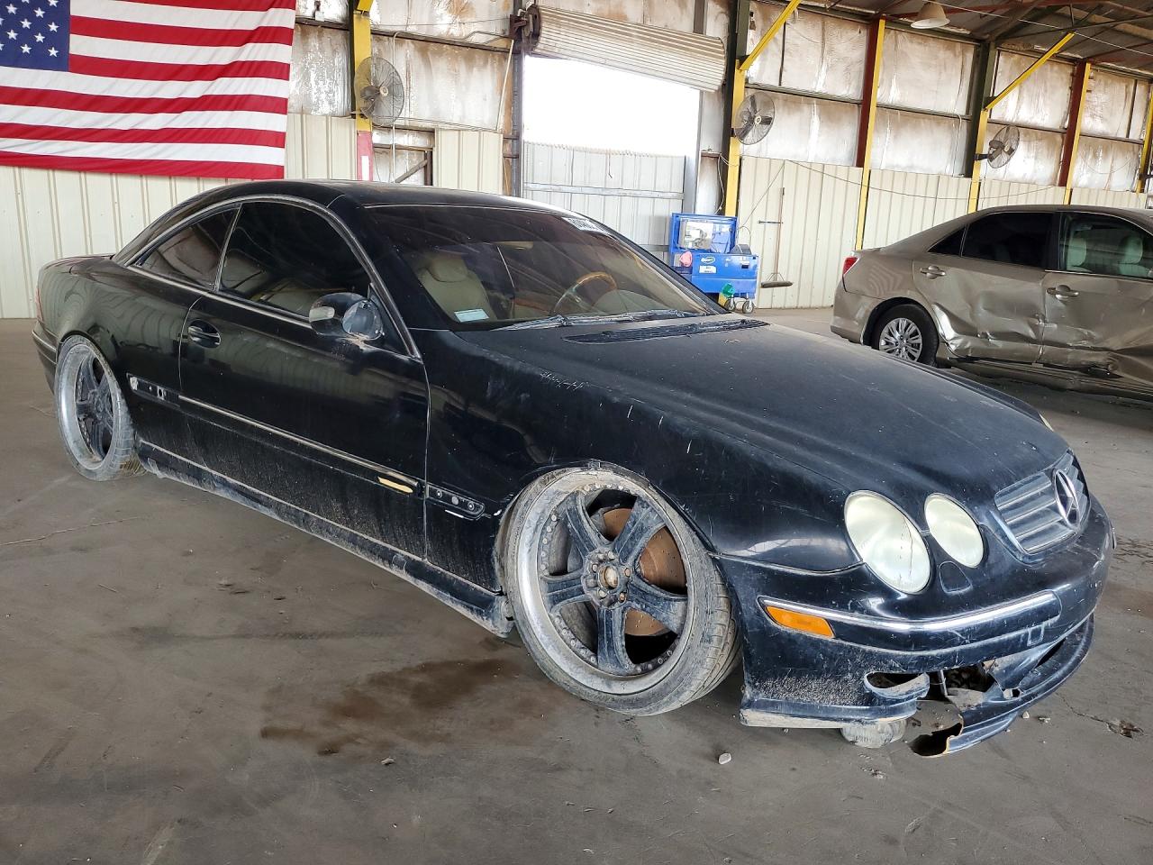2002 Mercedes-benz Cl 500 Black vin: WDBPJ75J62A022747