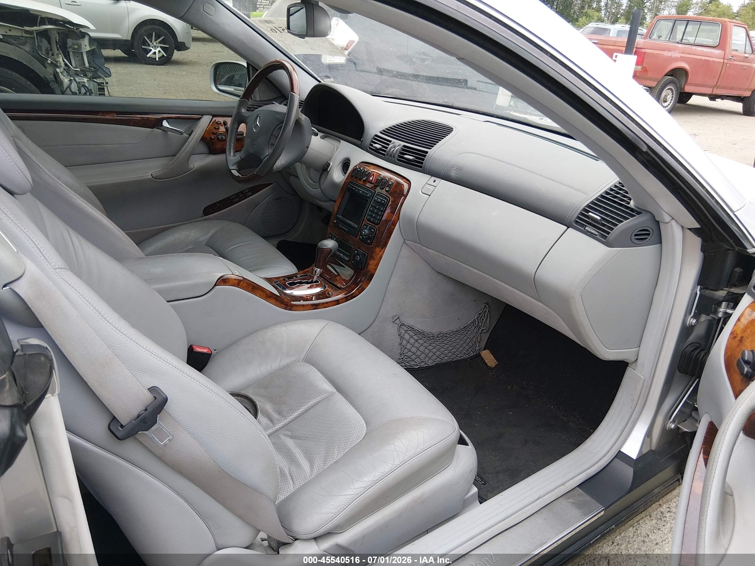 2002 Mercedes-benz Cl 500   Silver vin: WDBPJ75J62A029388