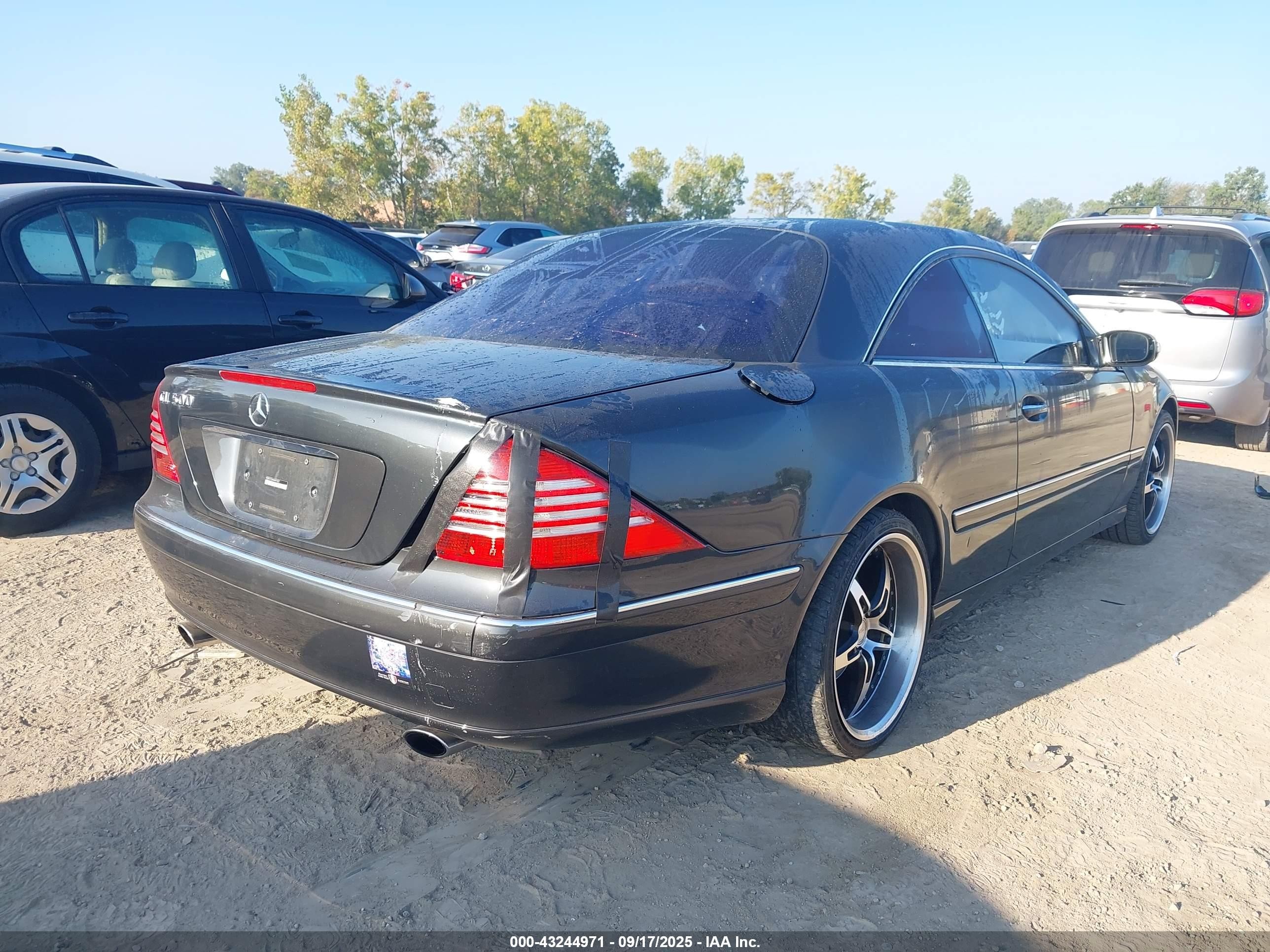 2004 Mercedes-benz Cl 500   Black vin: WDBPJ75J64A041527