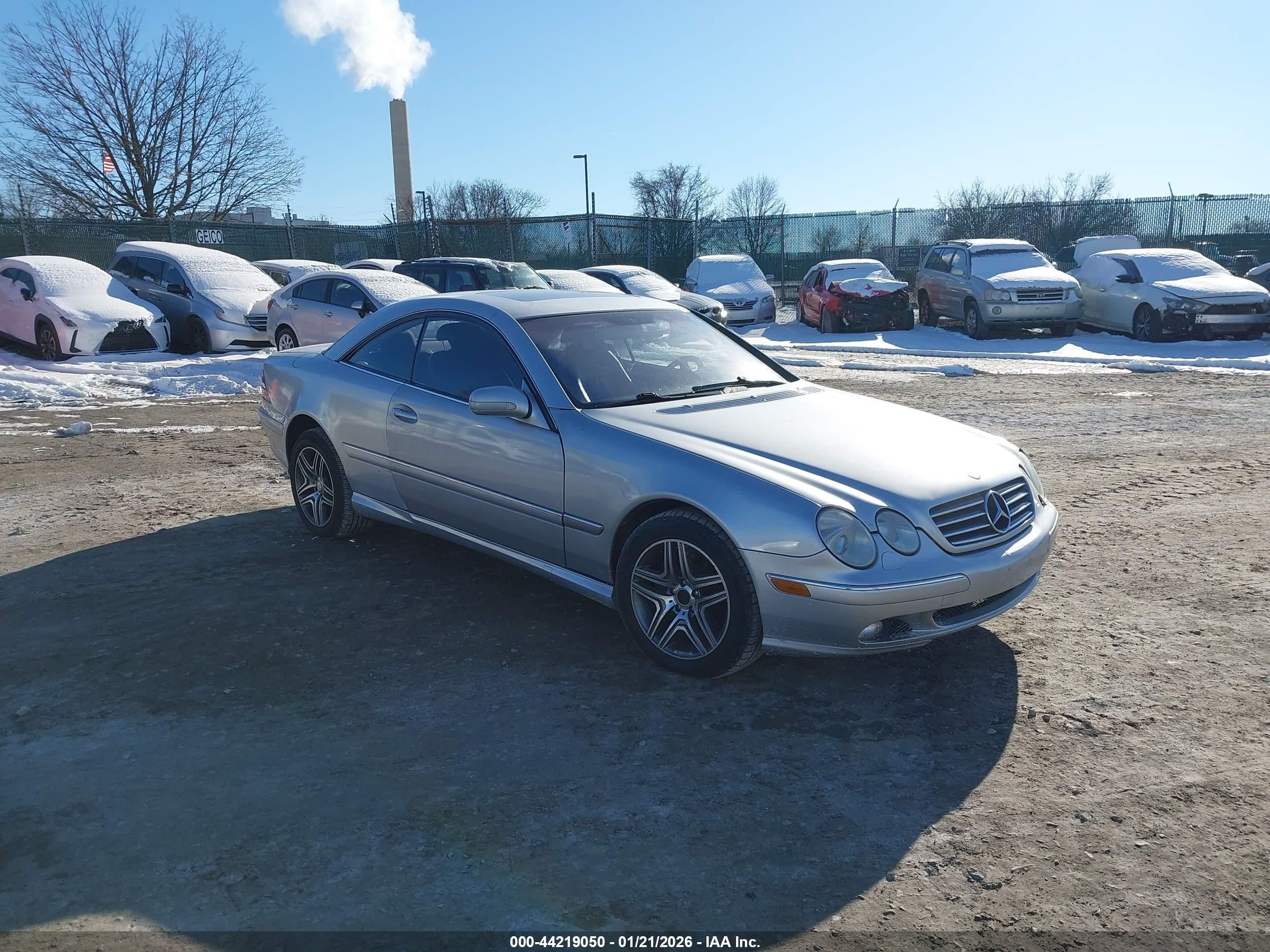 2000 Mercedes-benz Cl 500   Silver vin: WDBPJ75J6YA002278