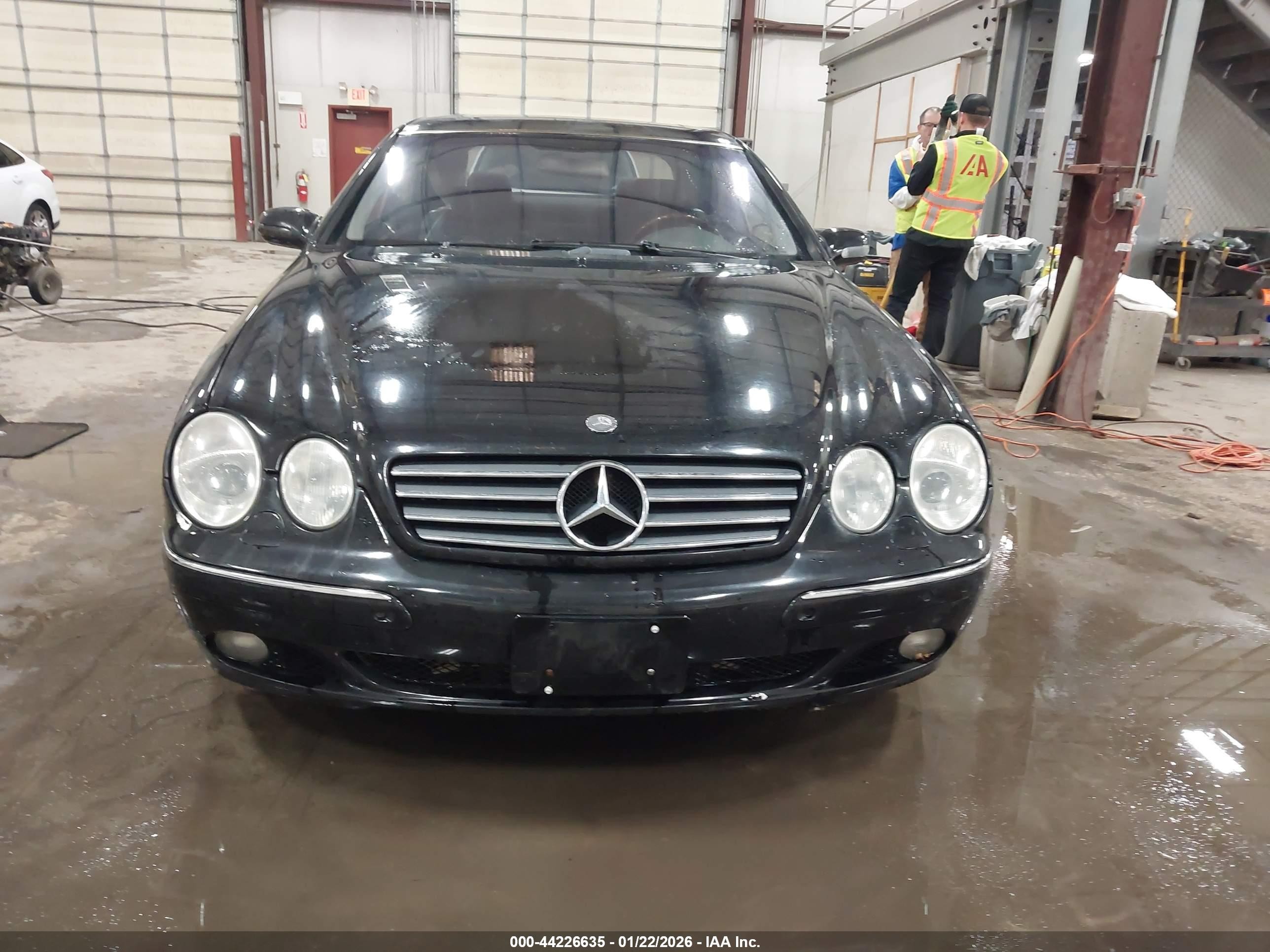 2002 Mercedes-benz Cl 500   Black vin: WDBPJ75J72A022594