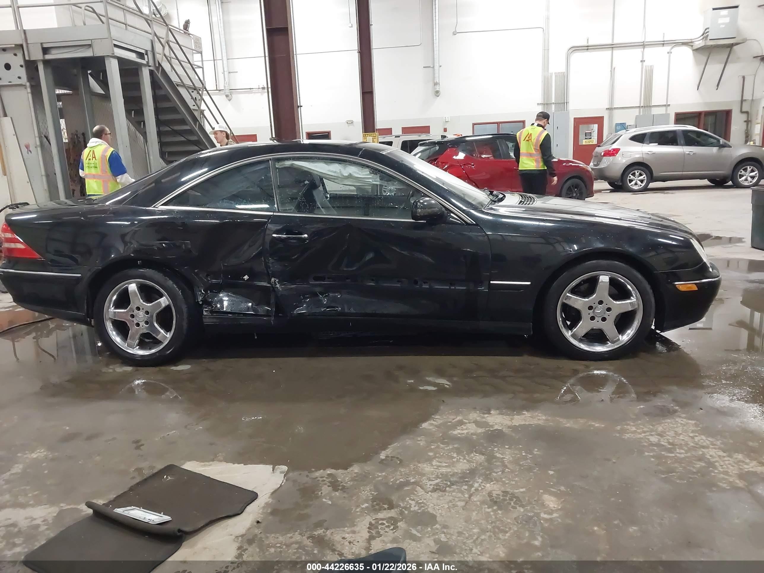 2002 Mercedes-benz Cl 500   Black vin: WDBPJ75J72A022594