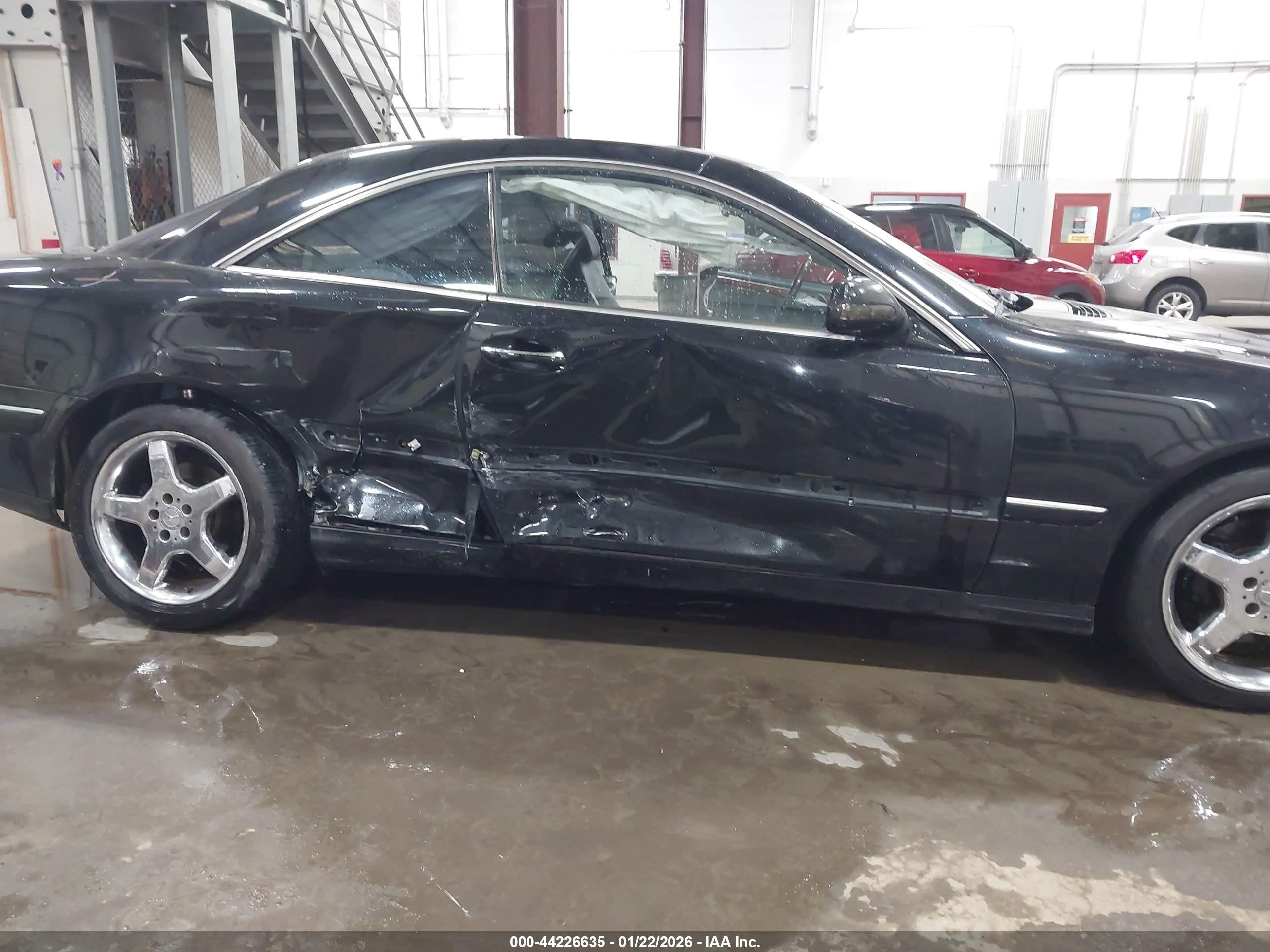 2002 Mercedes-benz Cl 500   Black vin: WDBPJ75J72A022594