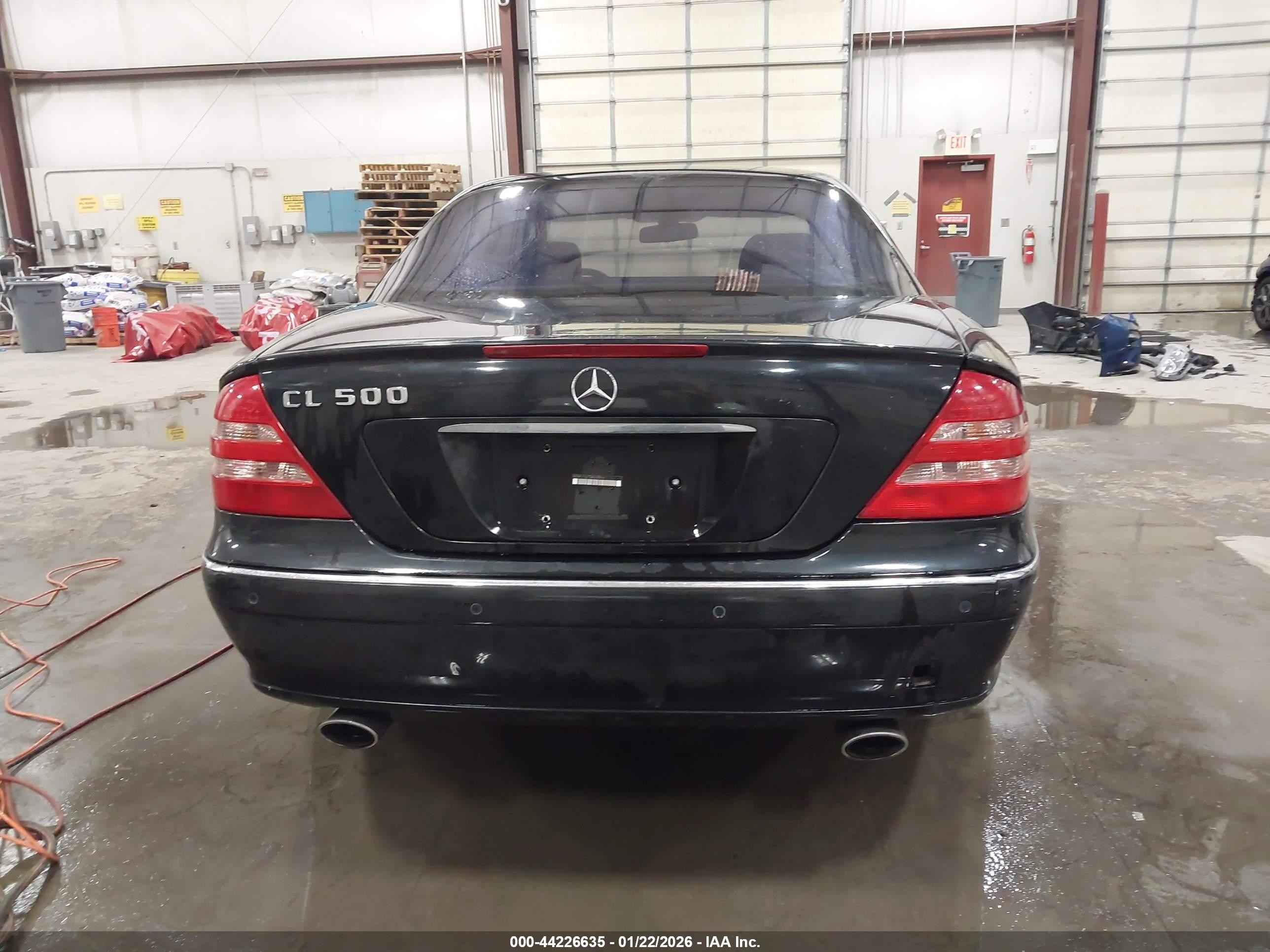 2002 Mercedes-benz Cl 500   Black vin: WDBPJ75J72A022594