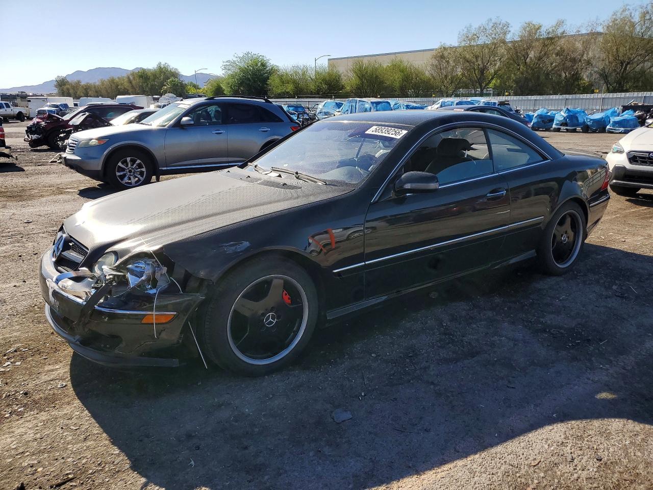 2002 Mercedes-benz Cl 500 Black vin: WDBPJ75J72A029657