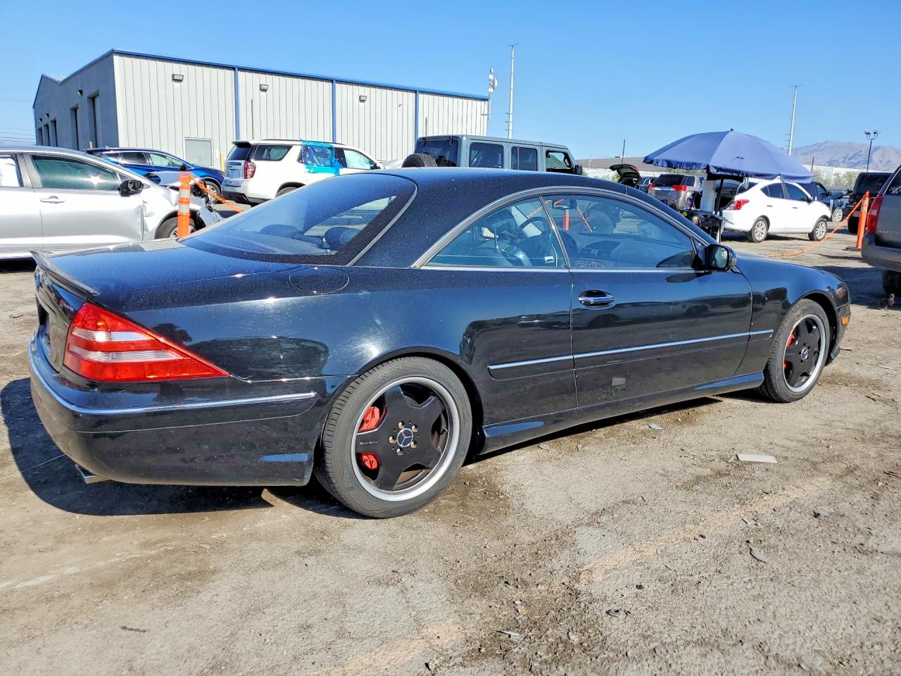 2002 Mercedes-benz Cl 500 Black vin: WDBPJ75J72A029657