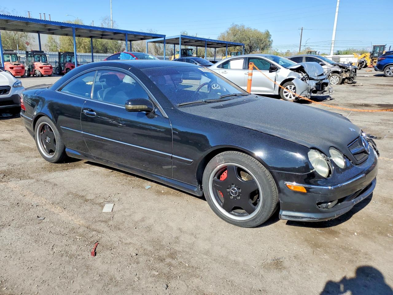 2002 Mercedes-benz Cl 500 Black vin: WDBPJ75J72A029657