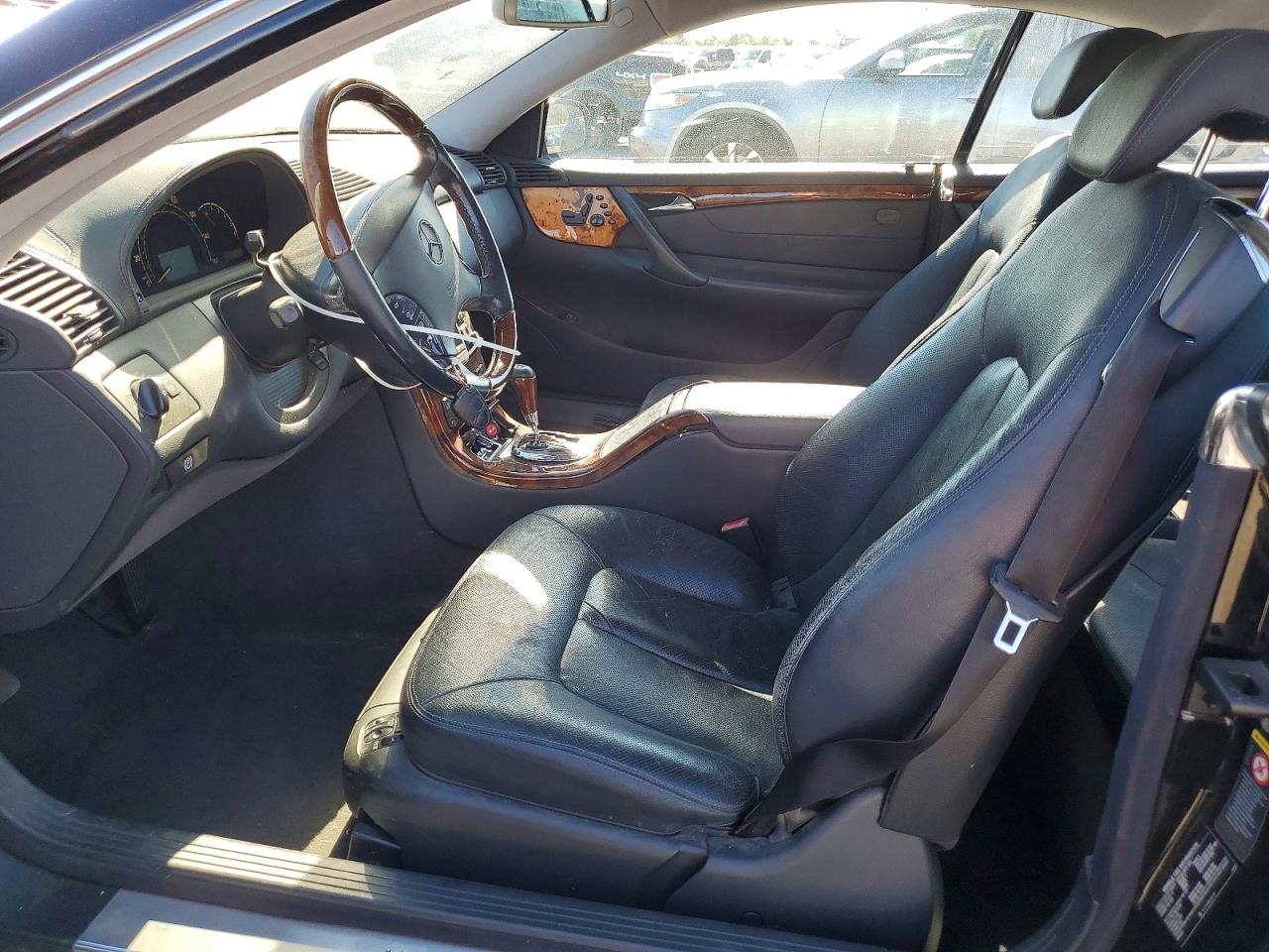 2002 Mercedes-benz Cl 500 Black vin: WDBPJ75J72A029657