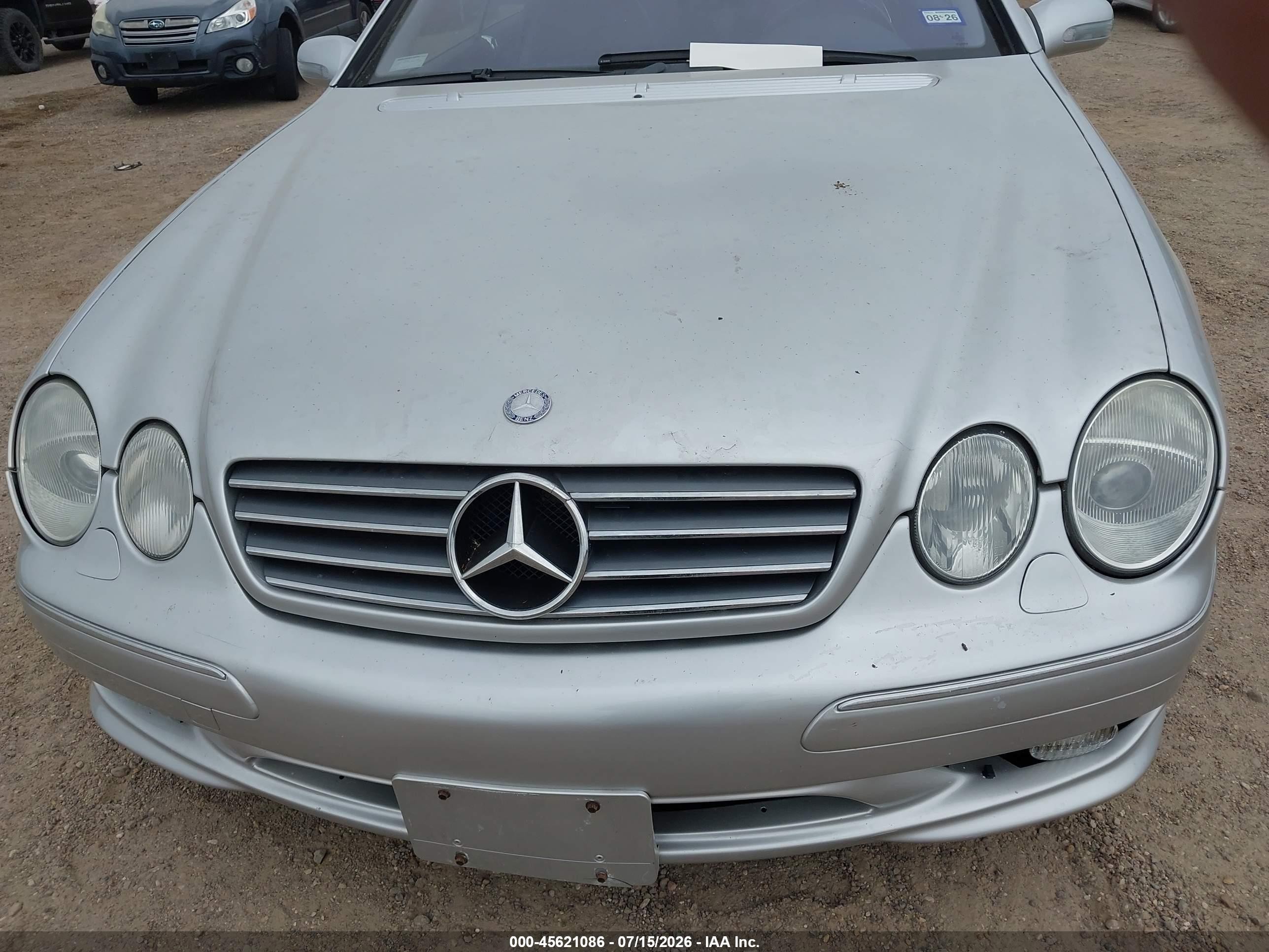 2002 Mercedes-benz Cl 500   Silver vin: WDBPJ75J82A027125