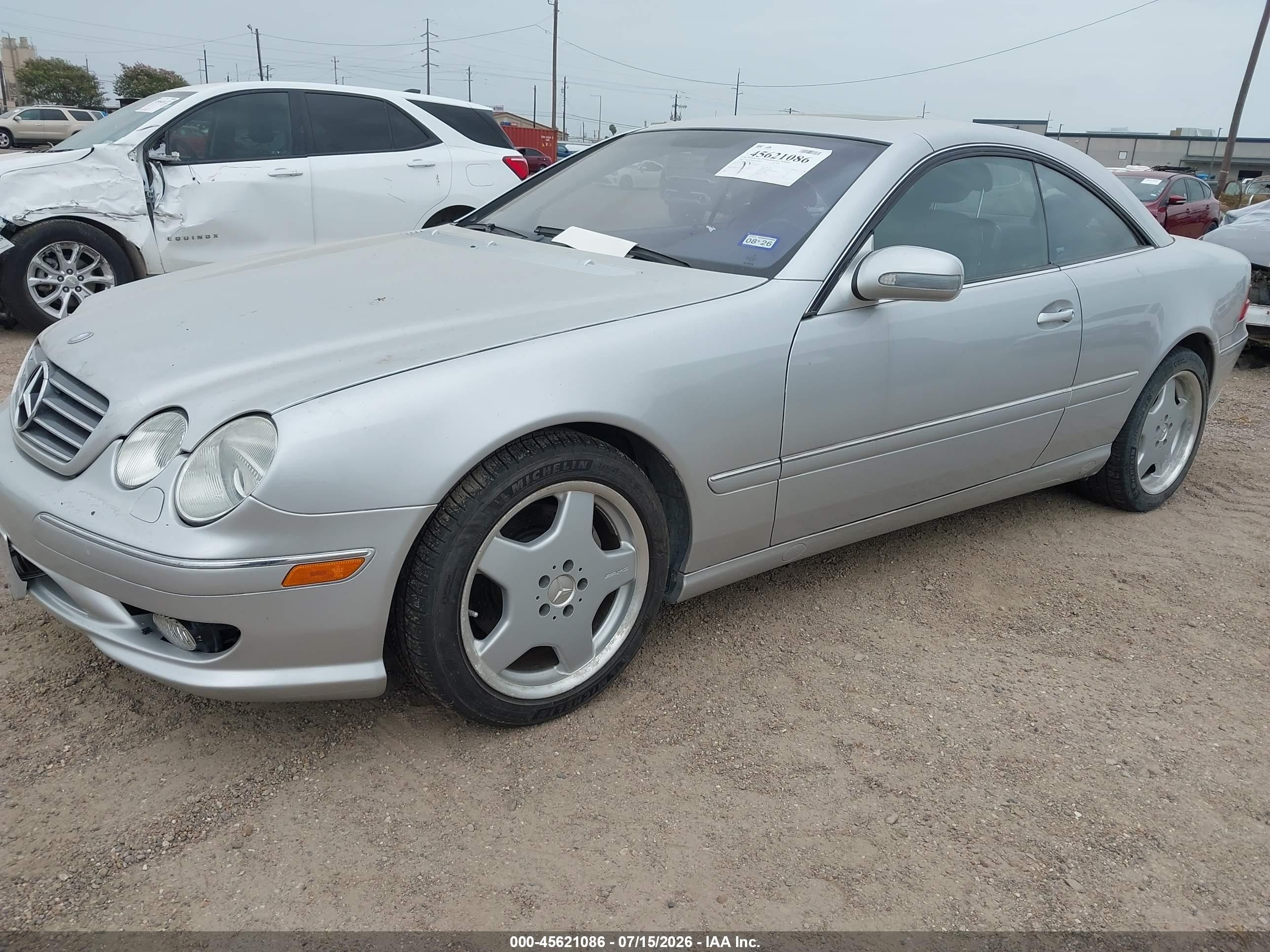 2002 Mercedes-benz Cl 500   Silver vin: WDBPJ75J82A027125