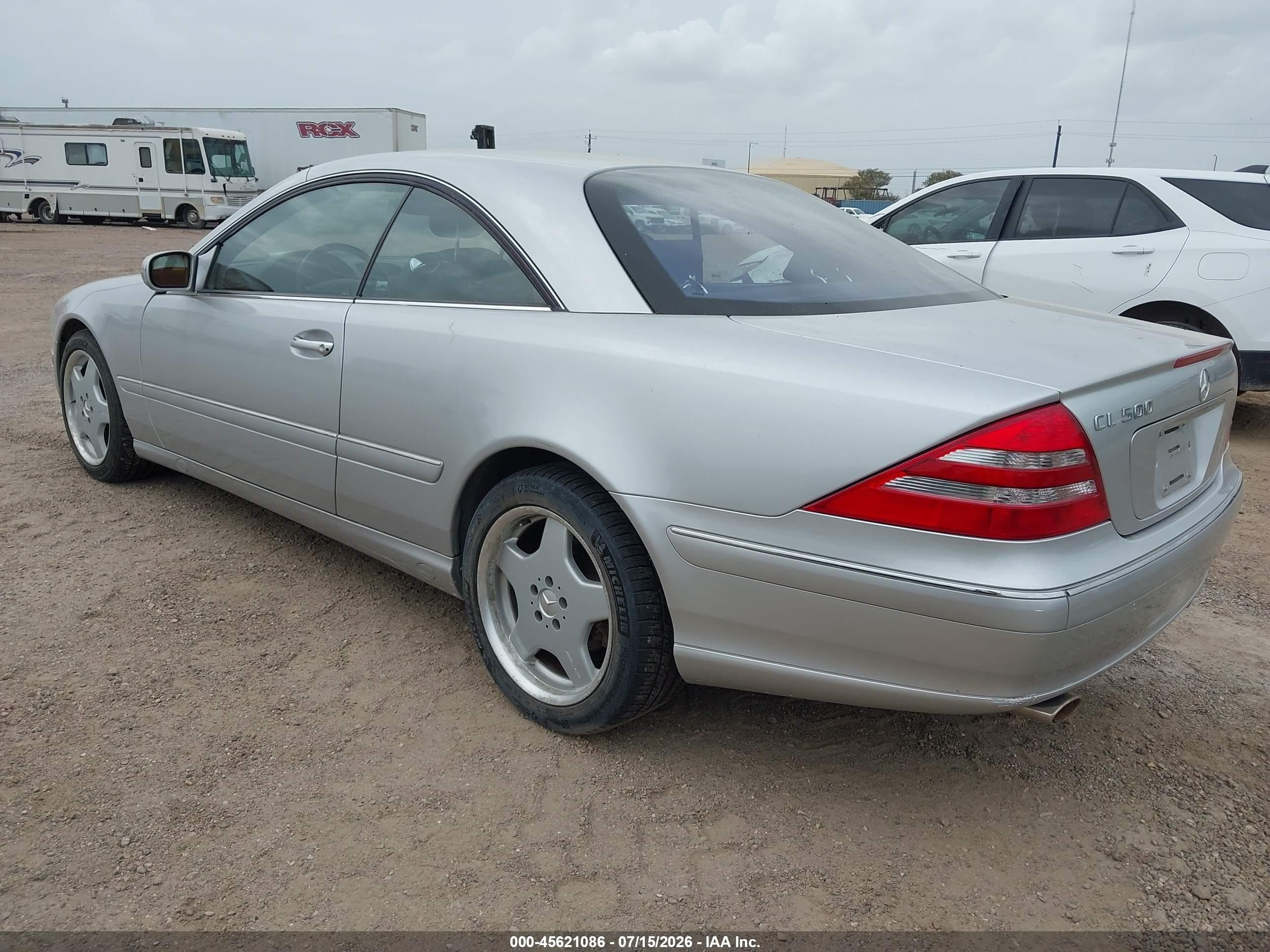 2002 Mercedes-benz Cl 500   Silver vin: WDBPJ75J82A027125