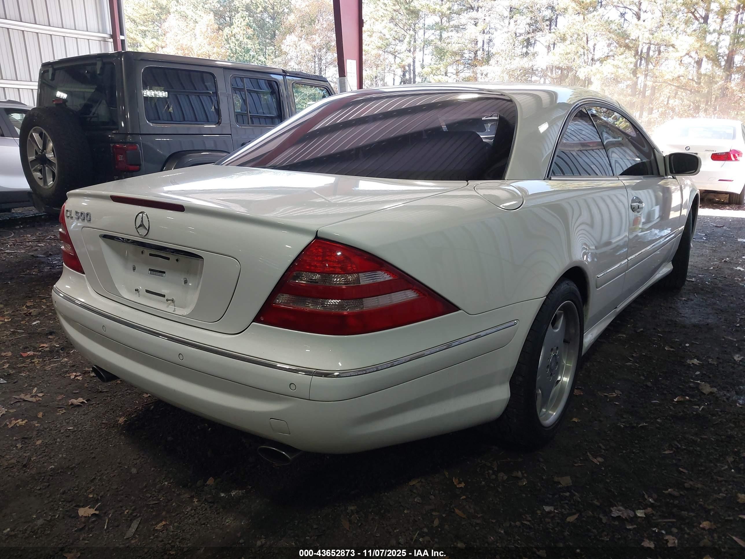 2002 Mercedes-benz Cl 500   Белый vin: WDBPJ75J82A029232