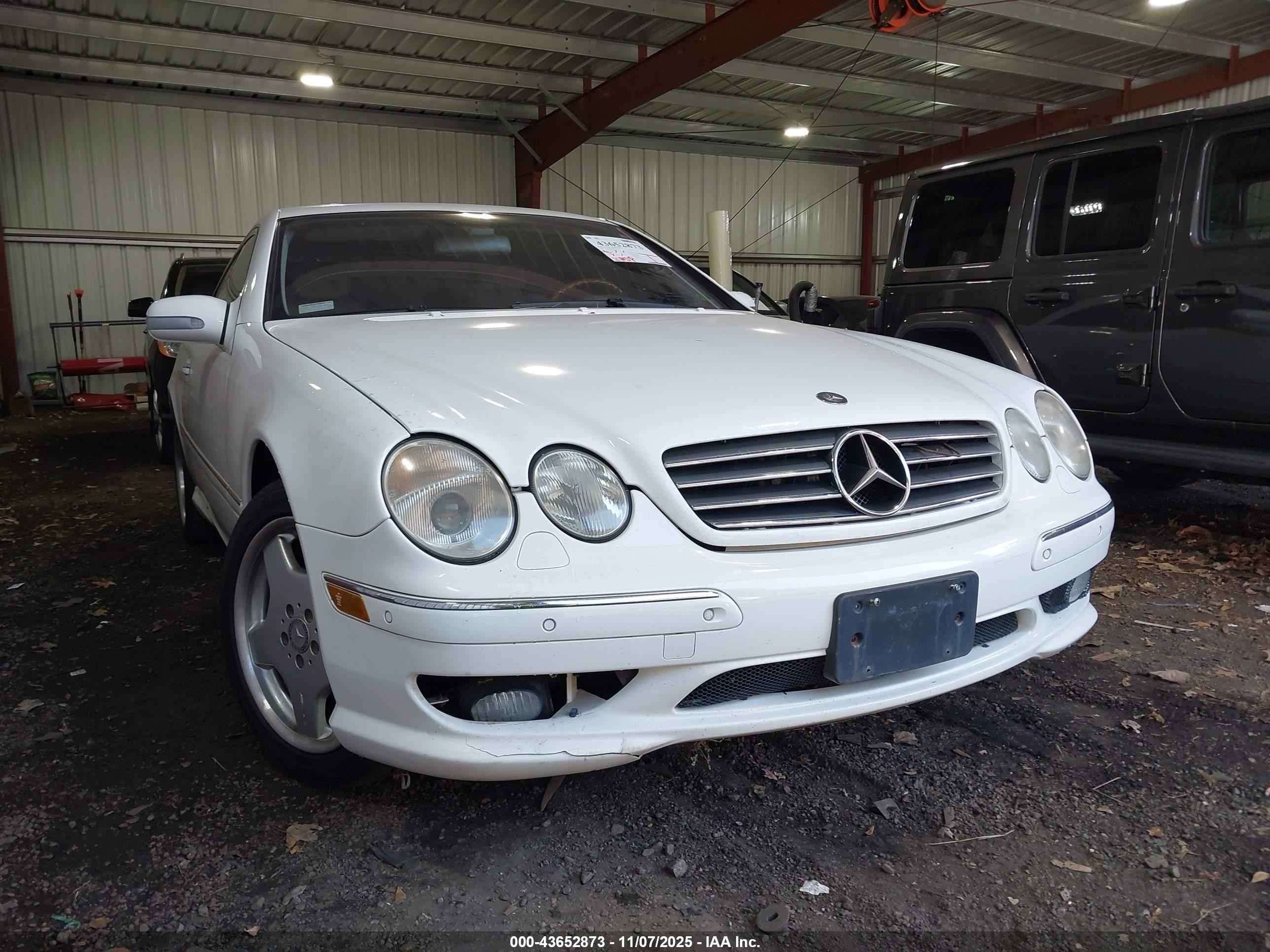 2002 Mercedes-benz Cl 500   Белый vin: WDBPJ75J82A029232