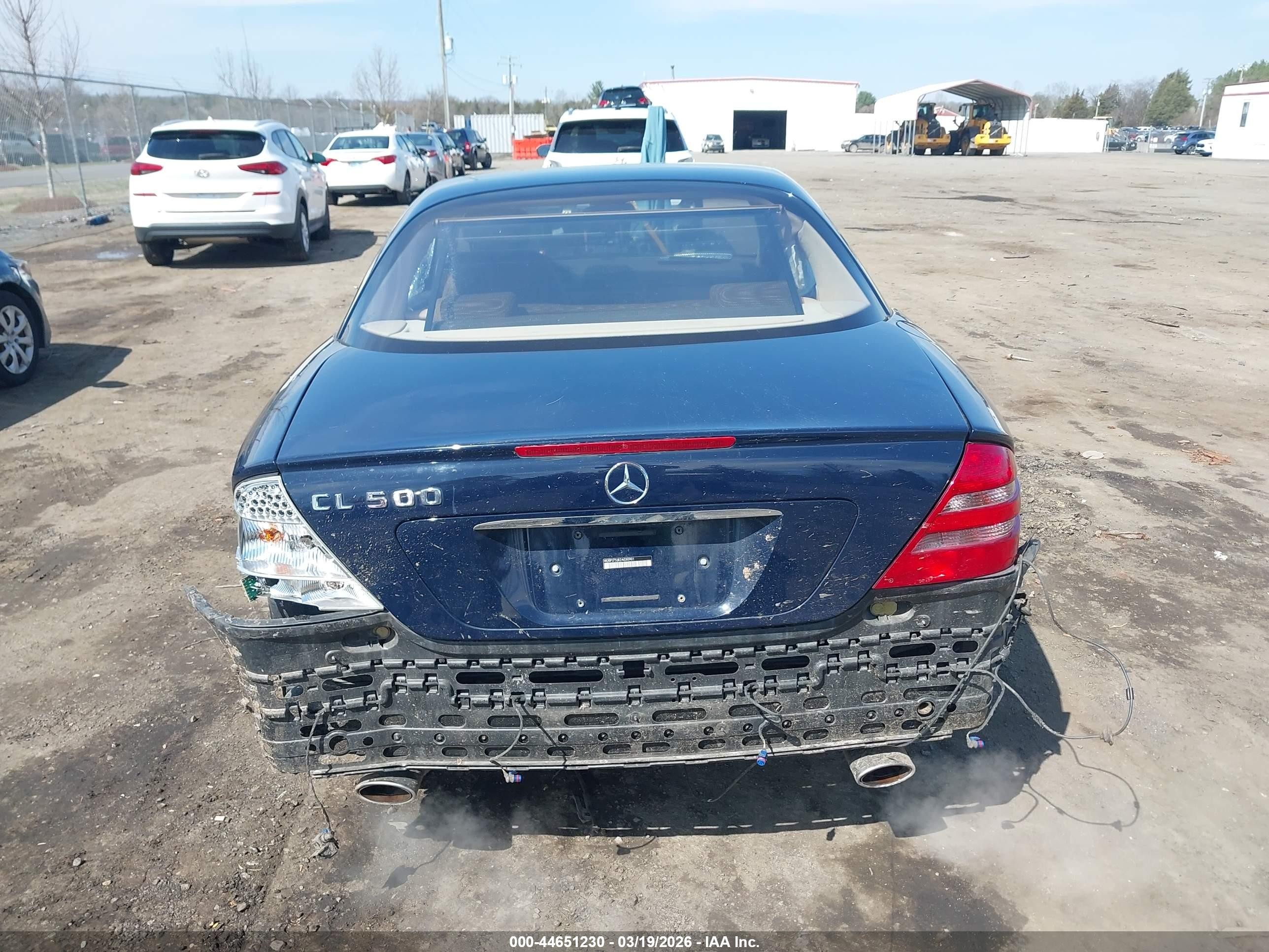 2002 Mercedes-benz Cl 500   Blue vin: WDBPJ75J82A030901